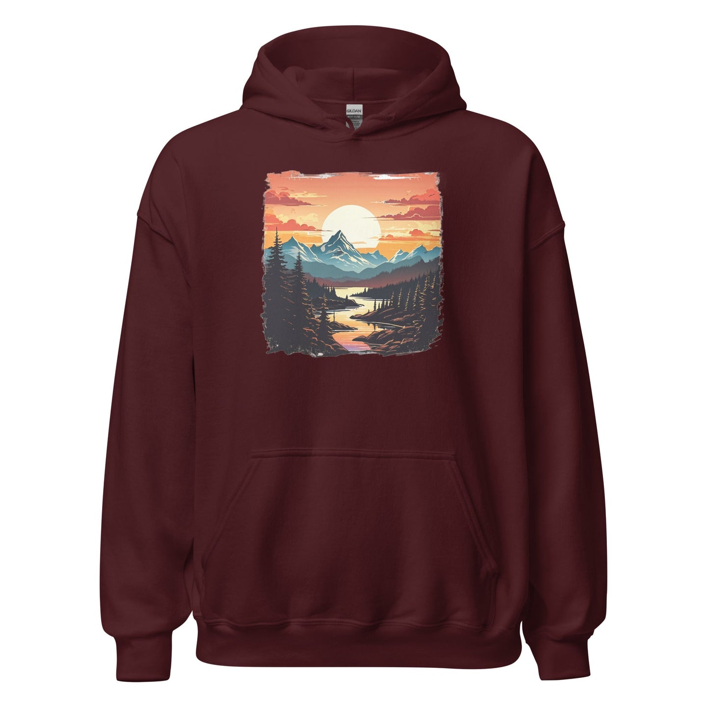 Mountain Stream Men's (Unisex) Hoodie - Men's Shirts - Discovery Co.