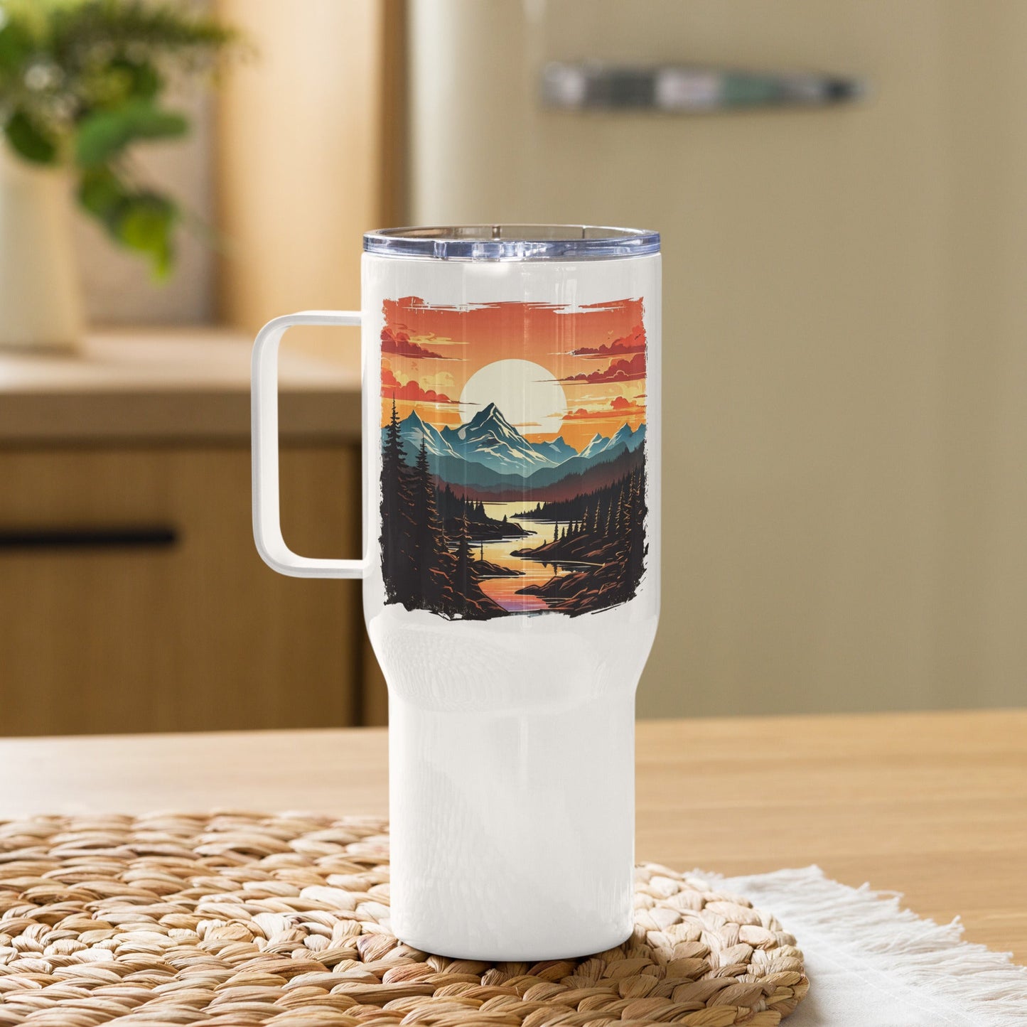 Mountain Stream Stainless Steel Travel Mug (25 oz and 40 oz) - Travel Mug - Discovery Co.