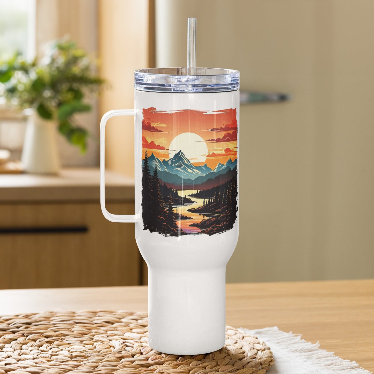 Mountain Stream Stainless Steel Travel Mug (25 oz) - Travel Mug - Discovery Co.
