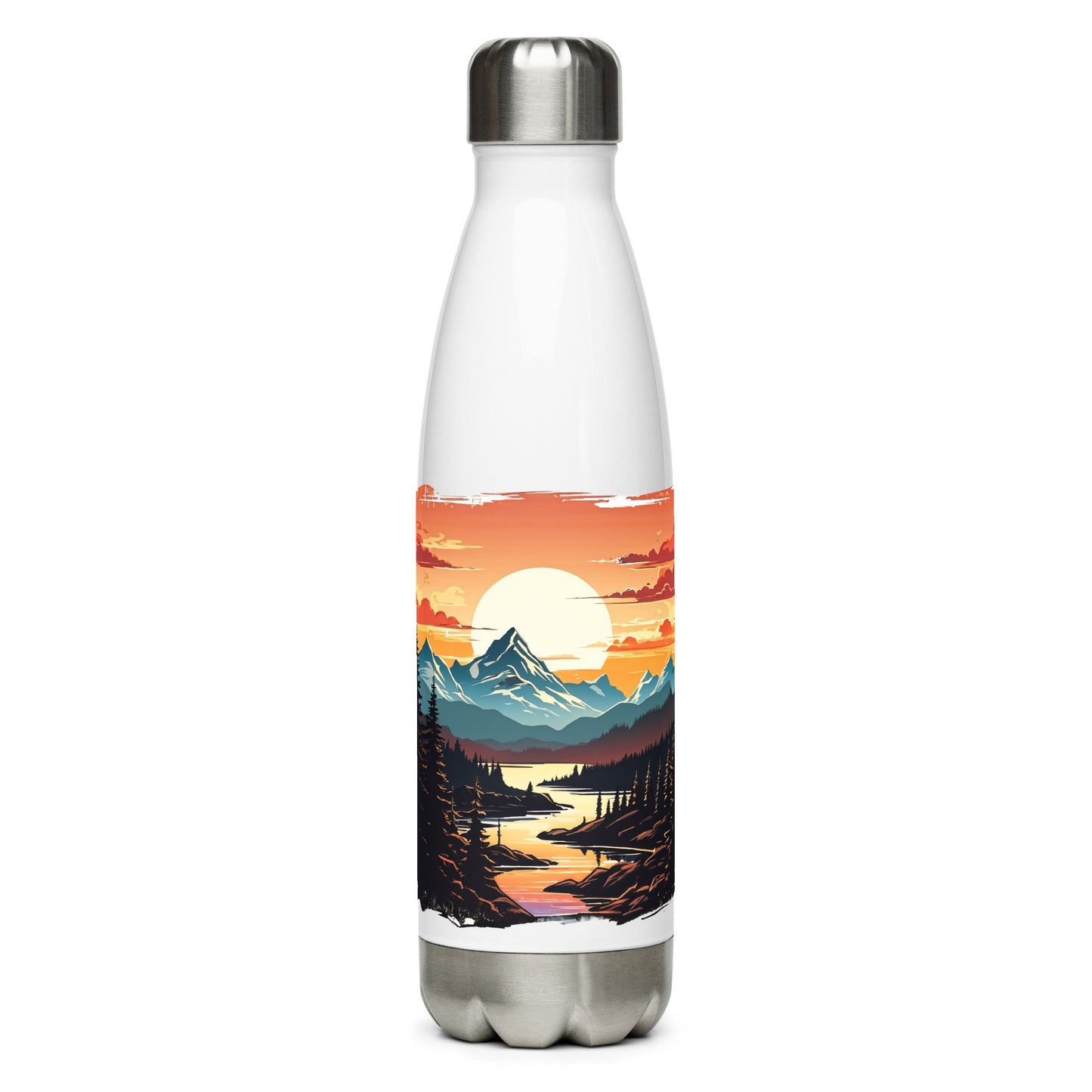 Mountain Stream Stainless Steel Water Bottle - Stainless Steel Water Bottle - Discovery Co.