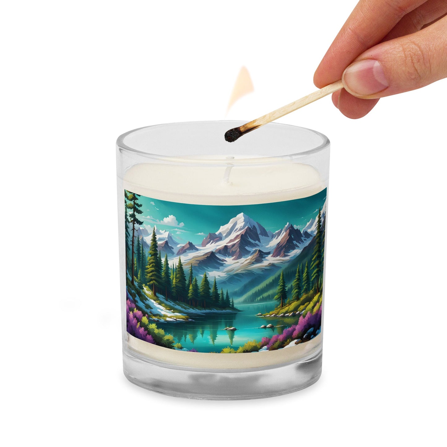 Mountain View Glass Jar Soy Wax Candle - Candles - Discovery Co.