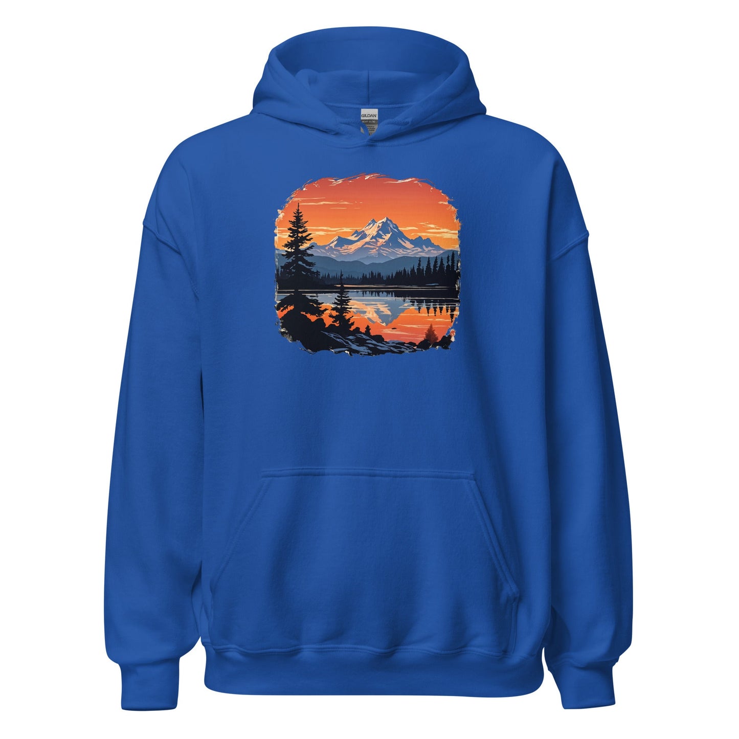 Mountains On The Lake Men's (Unisex) Hoodie - Hoodies - Discovery Co.