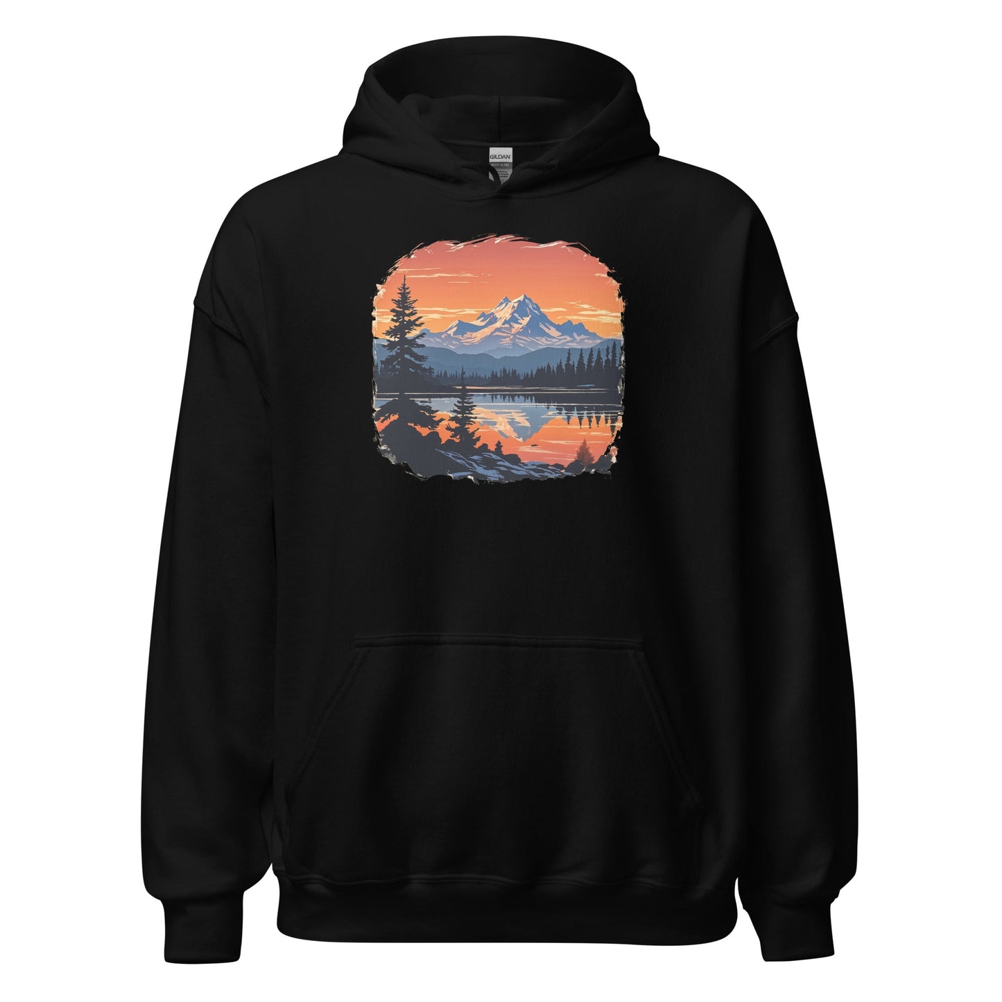 Mountains On The Lake Men's (Unisex) Hoodie - Hoodies - Discovery Co.