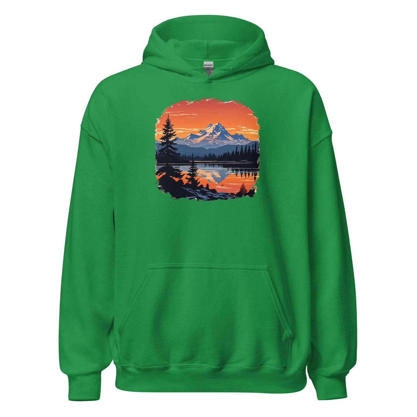Mountains On The Lake Men's (Unisex) Hoodie - Hoodies - Discovery Co.