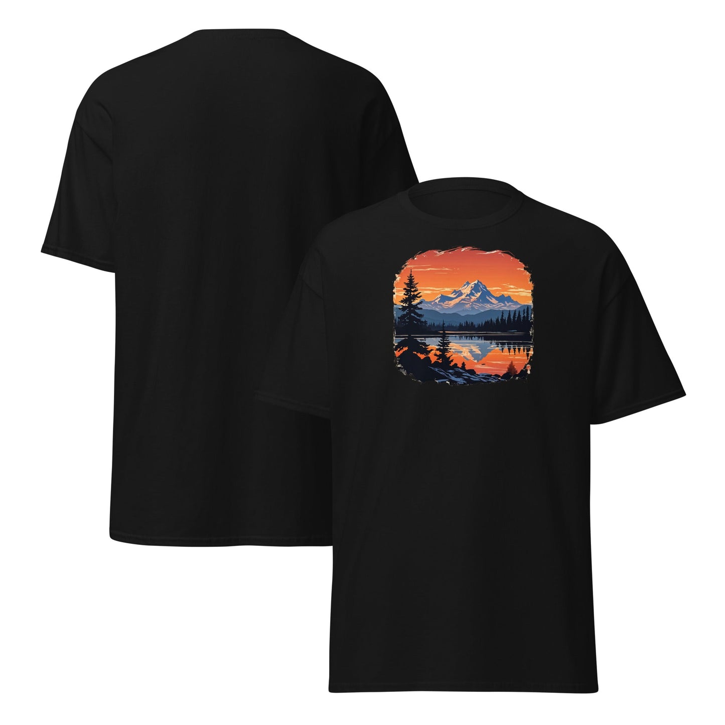Mountains On The Lake Women's (Unisex) Classic Tee - Women's Shirts - Discovery Co.