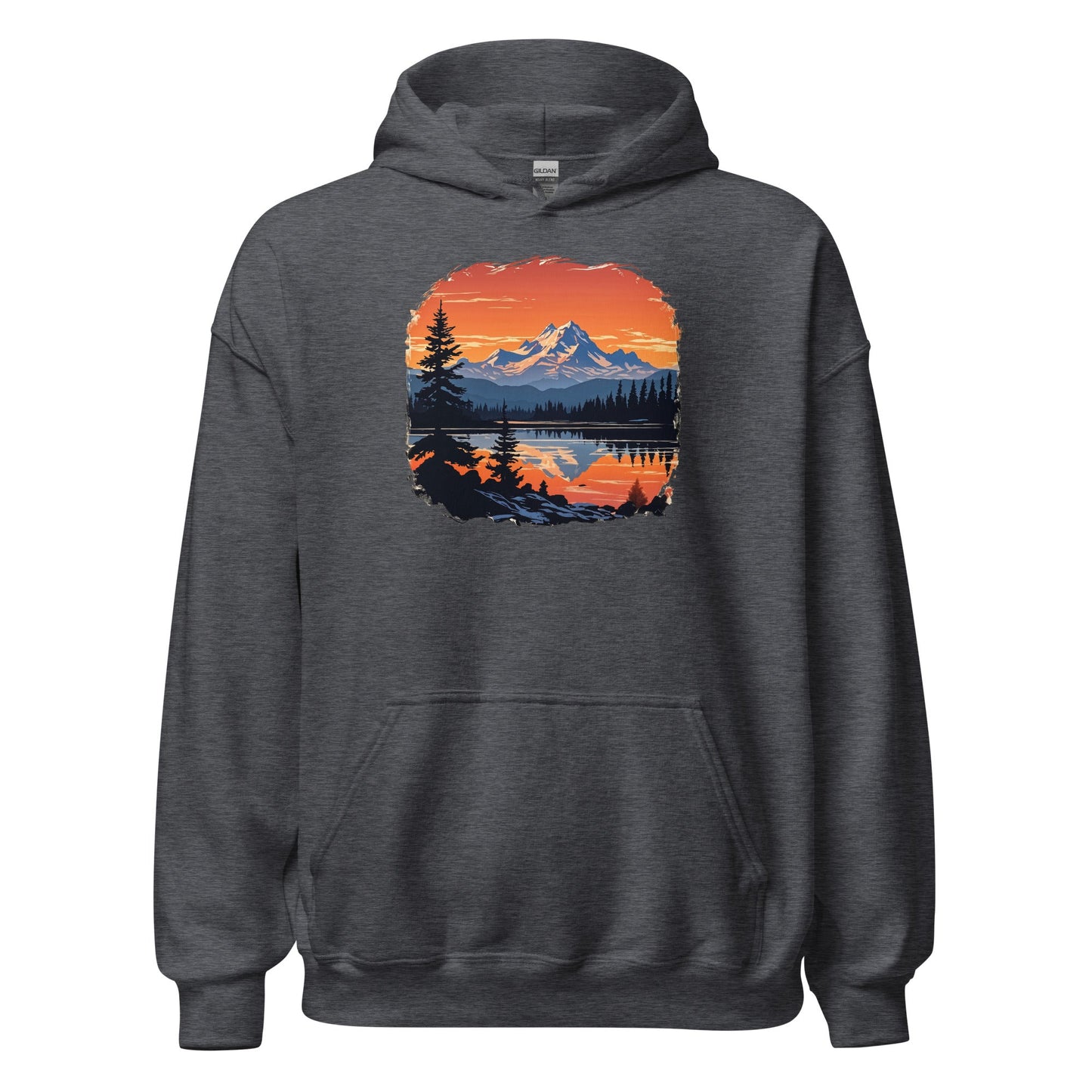 Mountains On The Lake Women's (Unisex) Hoodie - Hoodies - Discovery Co.