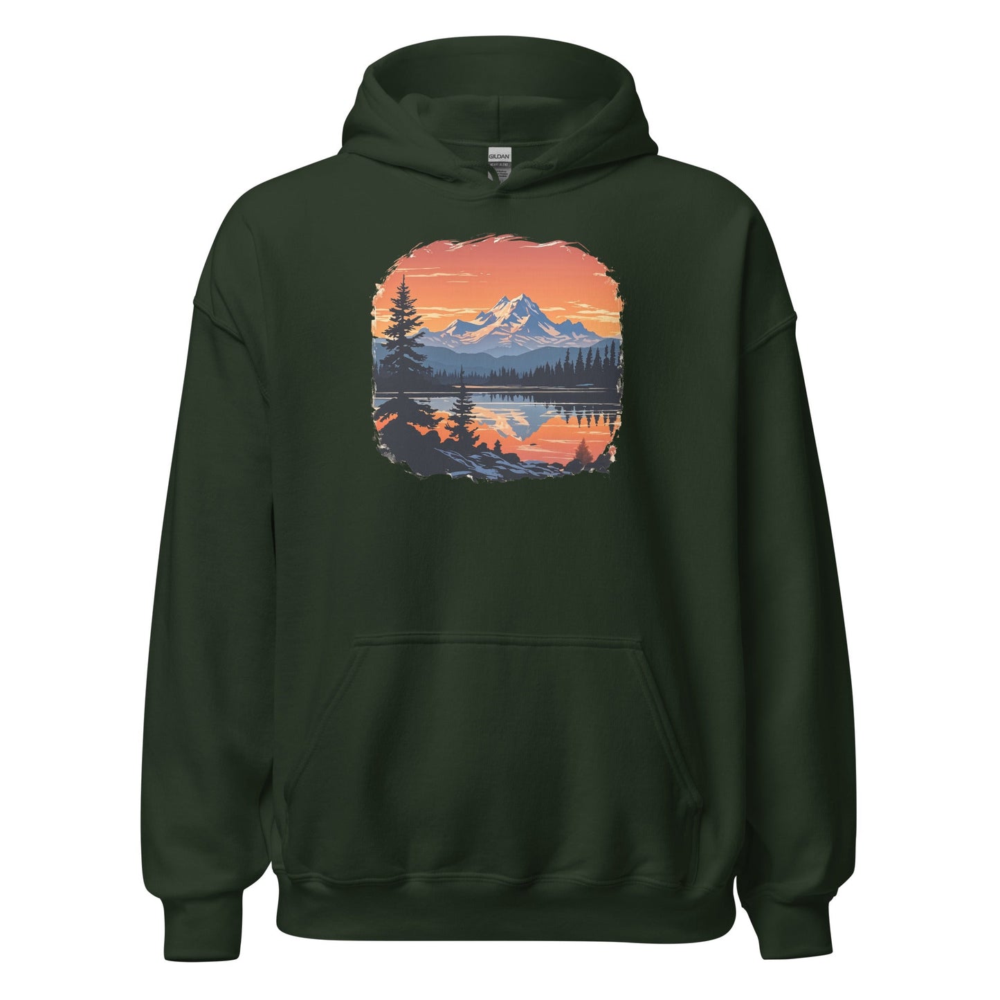 Mountains On The Lake Women's (Unisex) Hoodie - Hoodies - Discovery Co.
