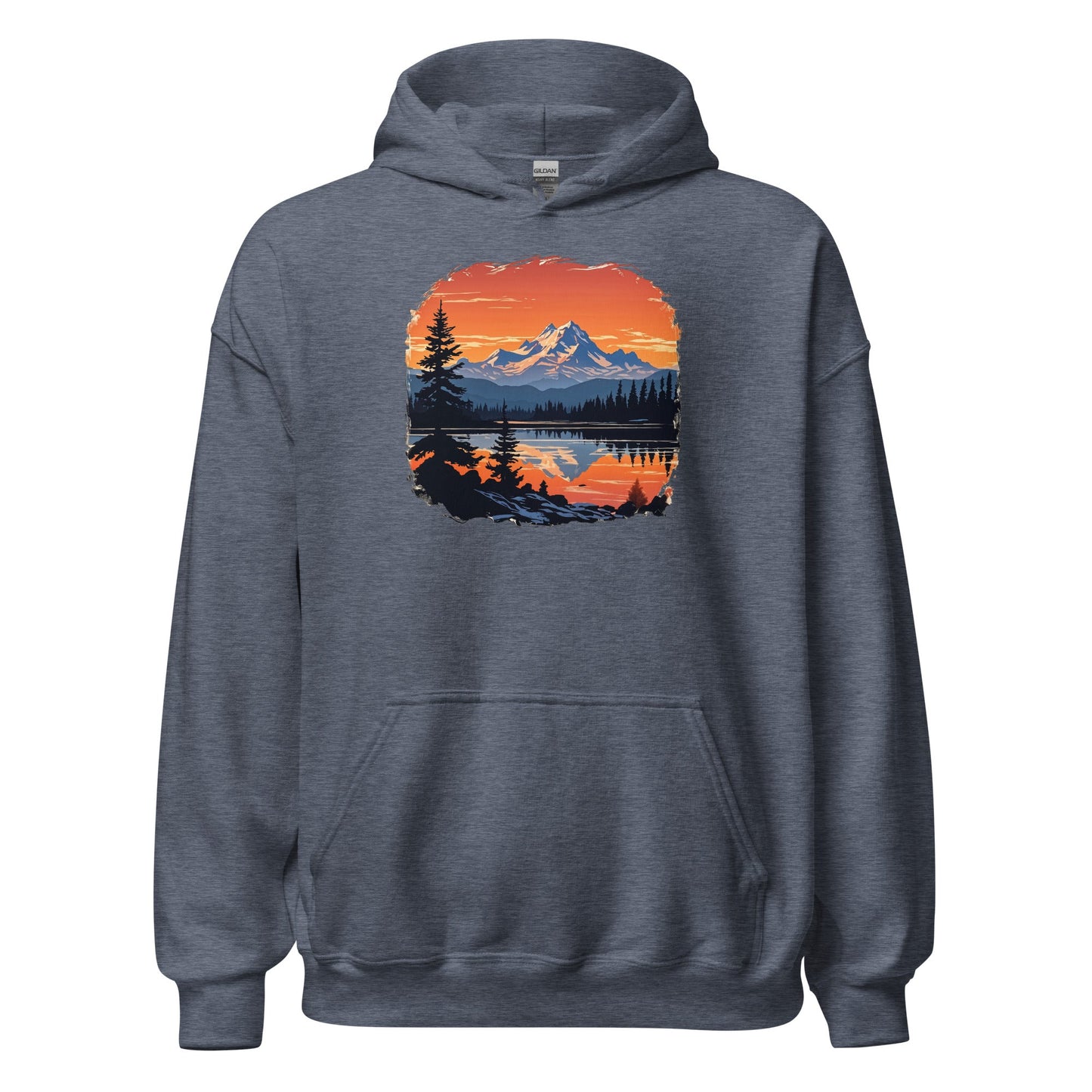 Mountains On The Lake Women's (Unisex) Hoodie - Hoodies - Discovery Co.