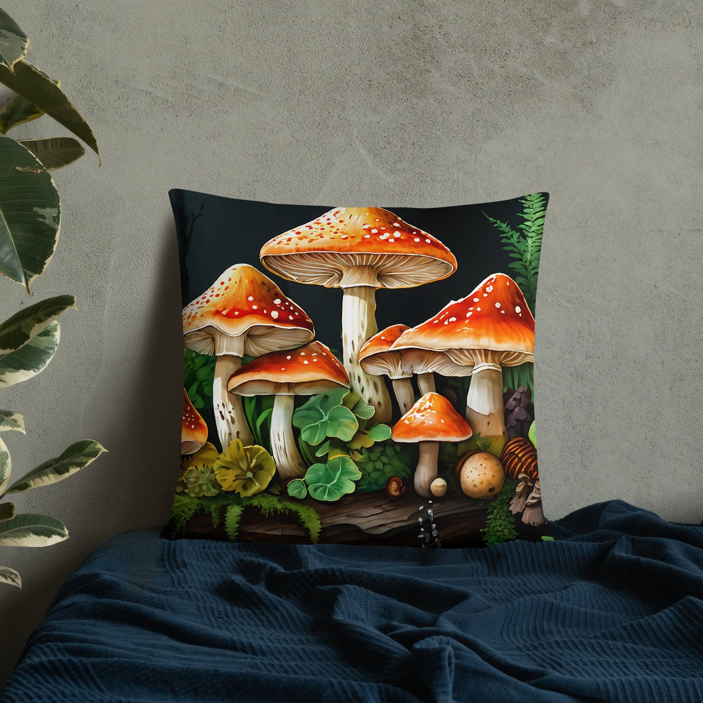 Mushroom Forest Basic Pillow - Pillows - Discovery Co.