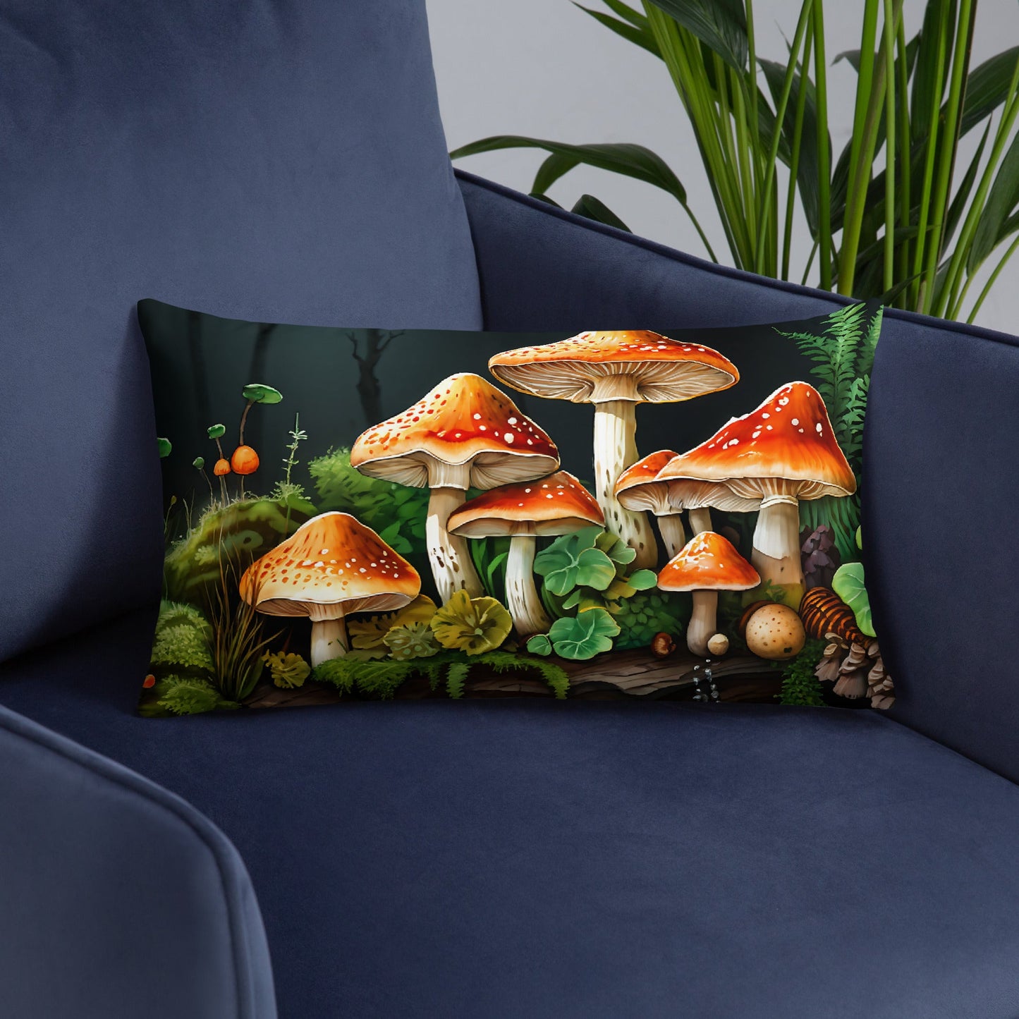 Mushroom Forest Basic Pillow - Pillows - Discovery Co.
