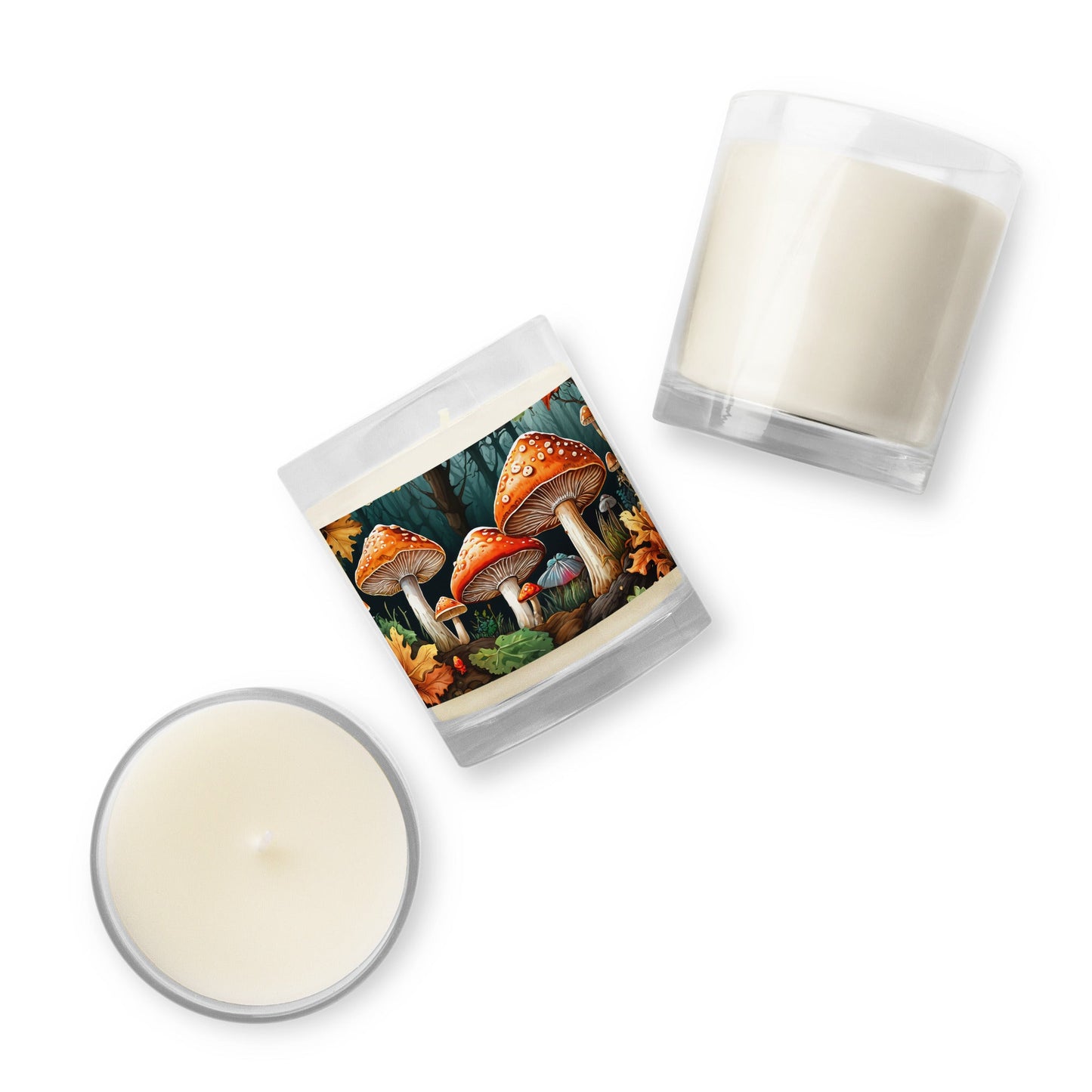 Mushroom Forest Glass Jar Soy Wax Candle - Candles - Discovery Co.