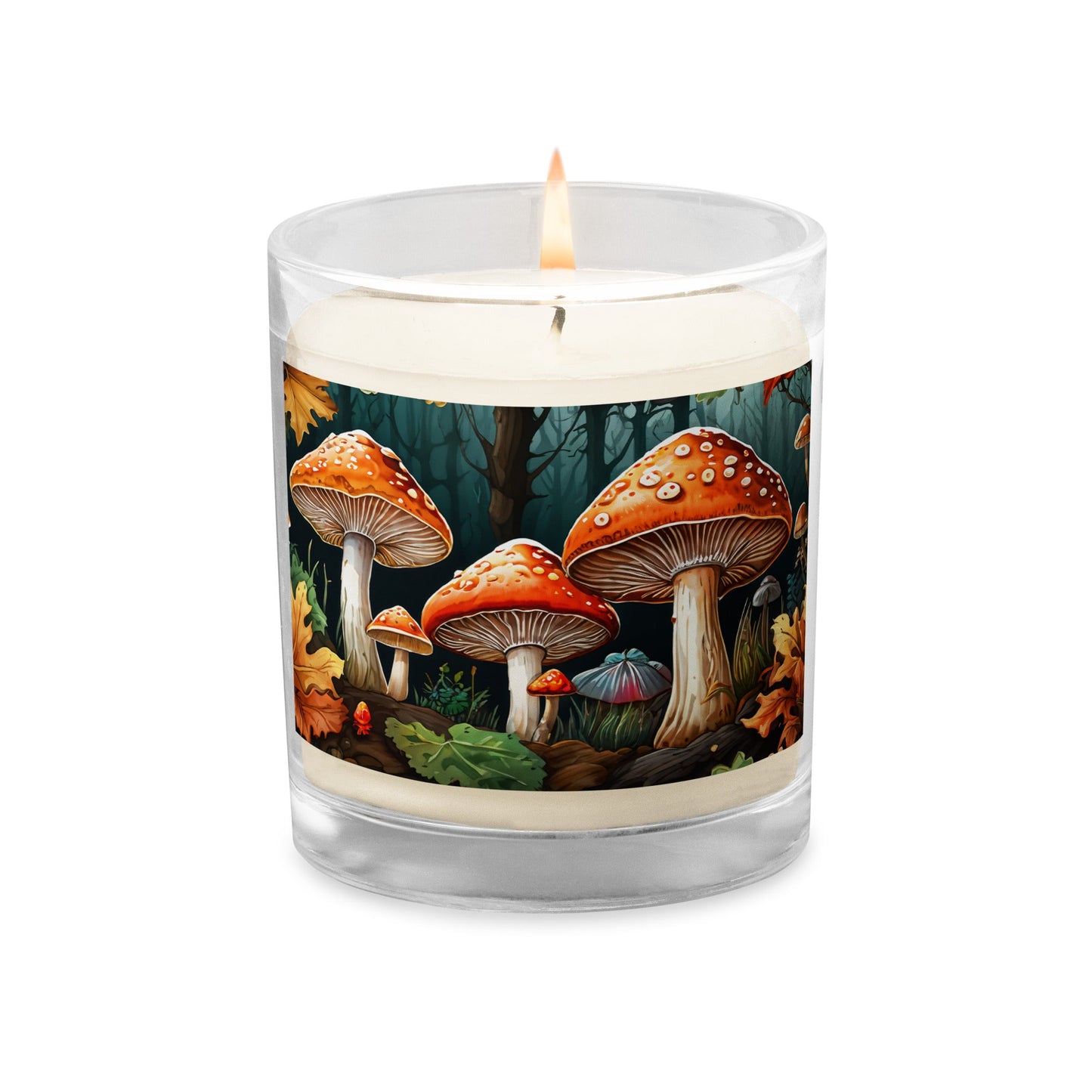 Mushroom Forest Glass Jar Soy Wax Candle - Candles - Discovery Co.