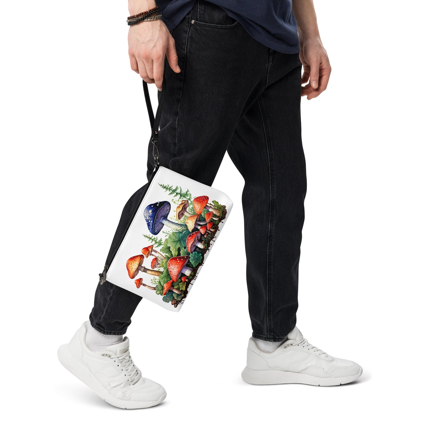 Mushroom Forest Watercolor Art Crossbody Bag - Crossbody Bag - Discovery Co.