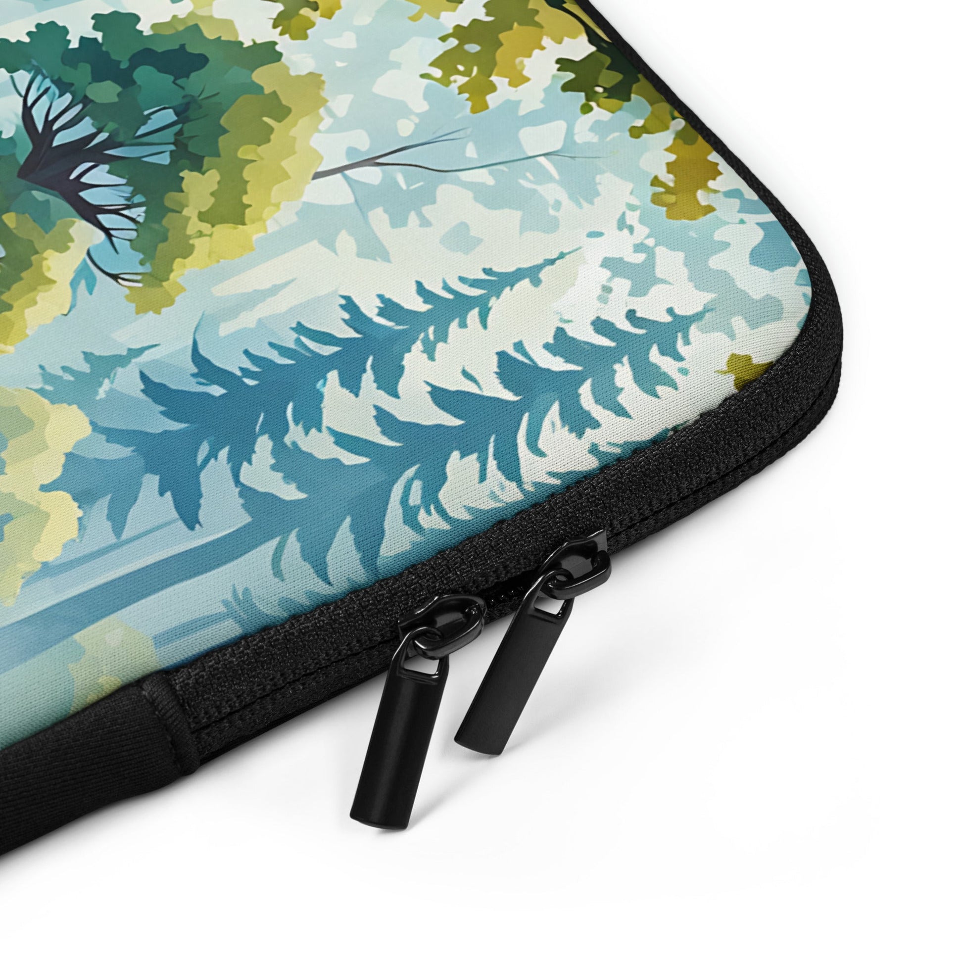 Mushrooms By The River II Laptop Sleeve - Laptop Cases - Discovery Co.