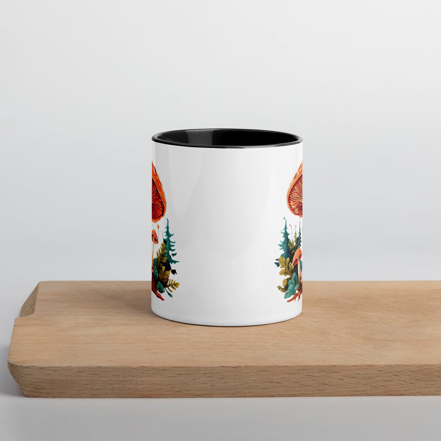 Mushrooms In The Forest Mug With Color Inside (11 oz and 15 oz) - Mugs - Discovery Co.