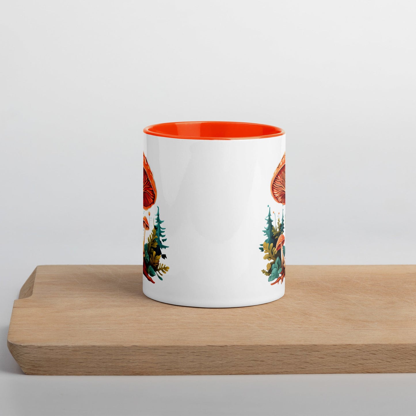 Mushrooms In The Forest Mug With Color Inside (11 oz and 15 oz) - Mugs - Discovery Co.