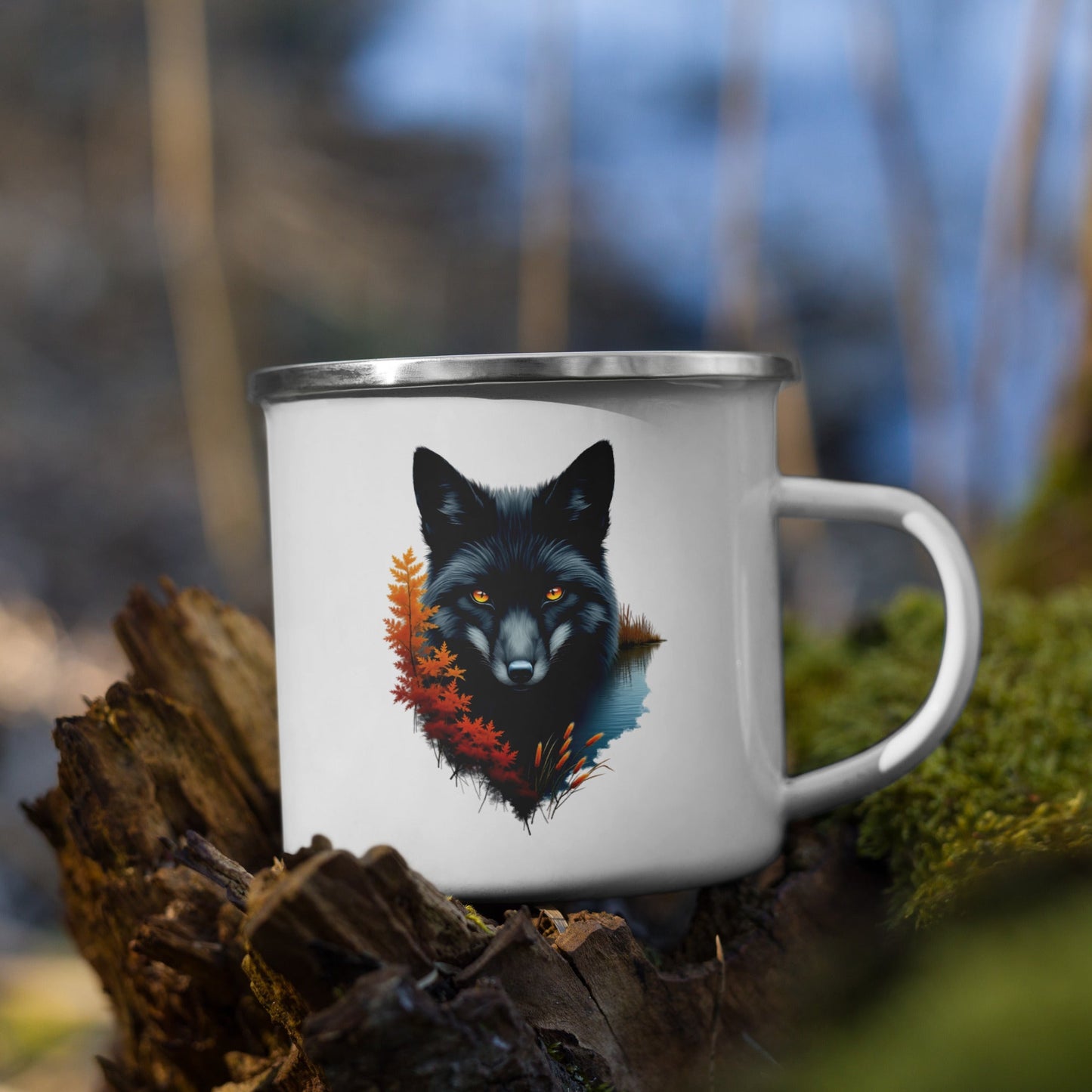 Mystic Fox Enamel Mug - Mugs - Discovery Co.