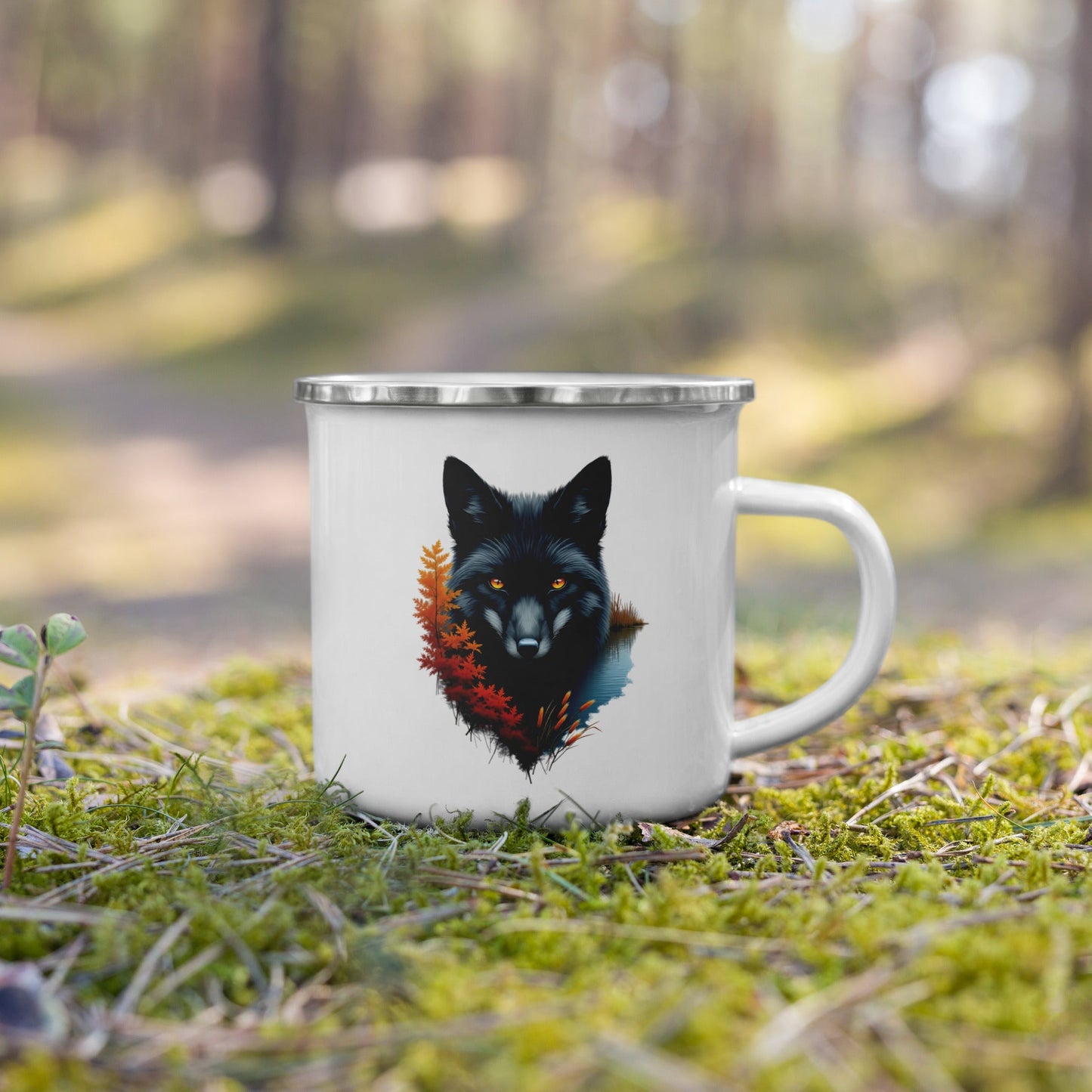 Mystic Fox Enamel Mug - Mugs - Discovery Co.
