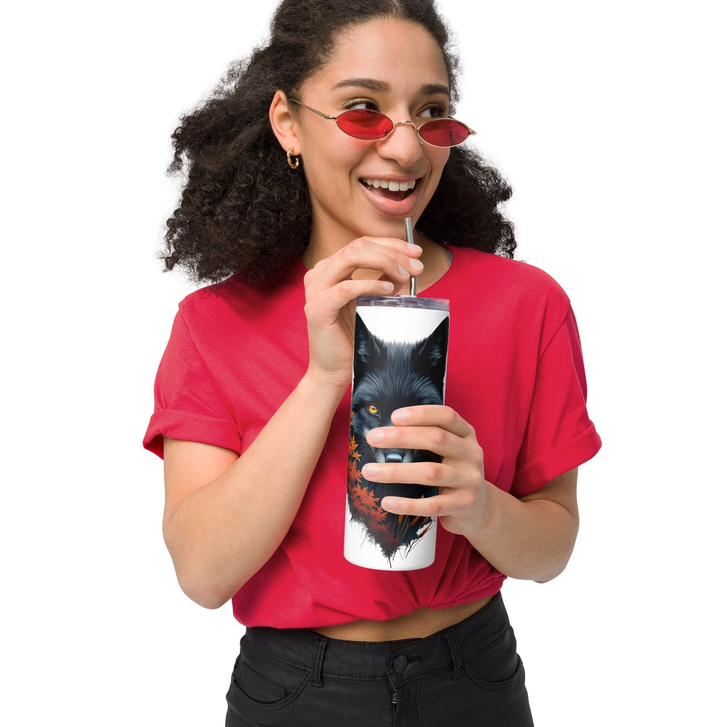 Mystic Fox Stainless Steel Tumbler - Steel Tumbler - Discovery Co.