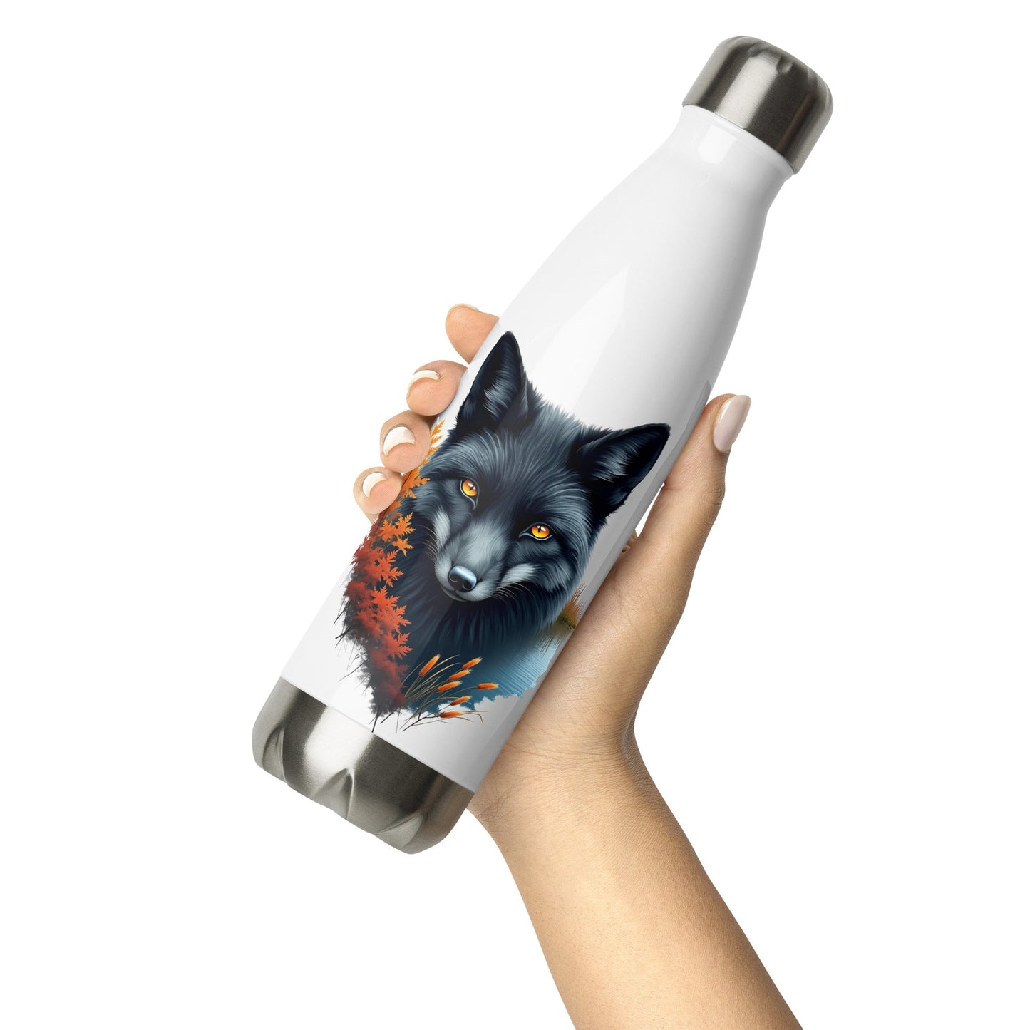 Mystic Fox Stainless Steel Water Bottle - Stainless Steel Water Bottle - Discovery Co.