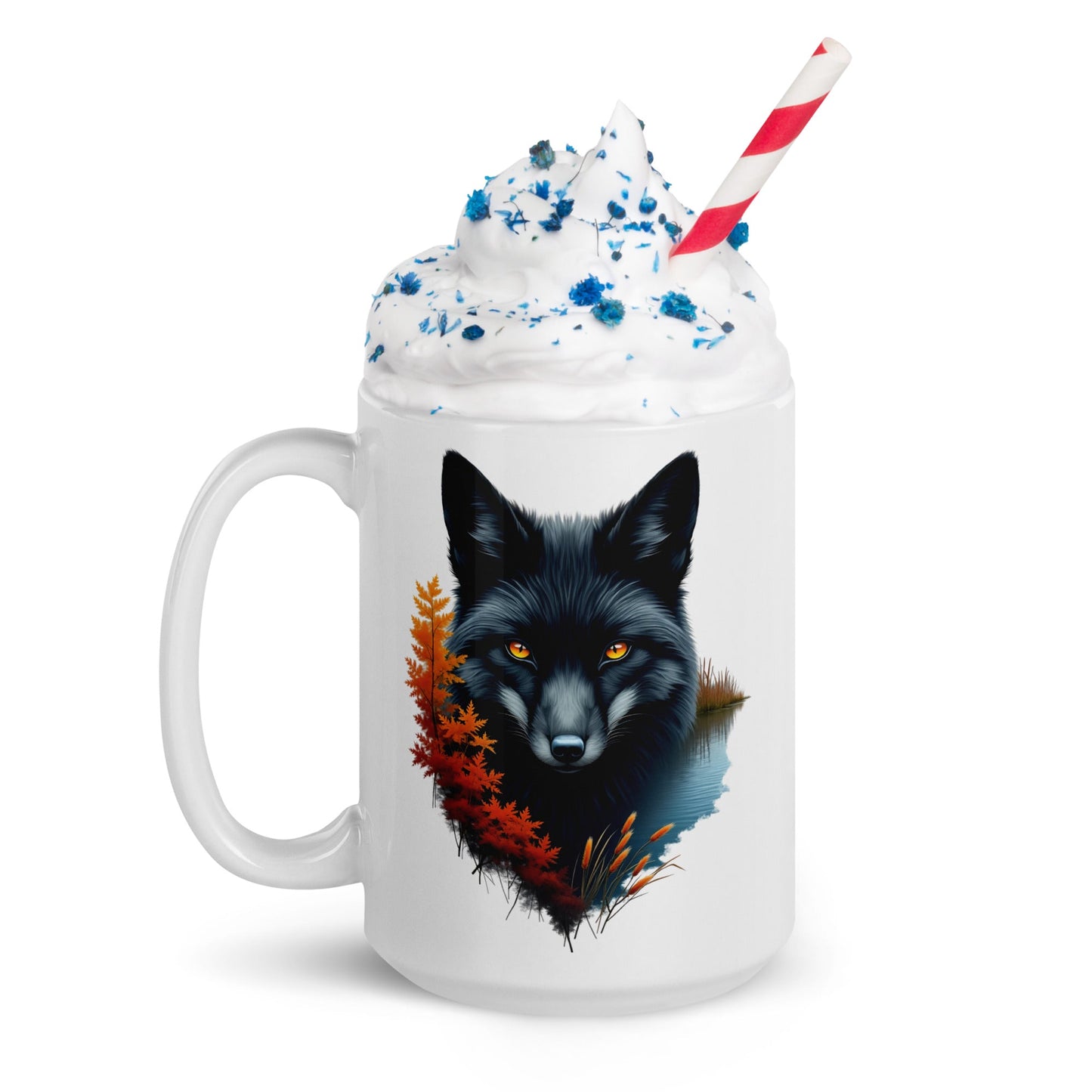 Mystic Fox White Glossy Mug (11 oz, 15 oz, 20 oz) - Mugs - Discovery Co.