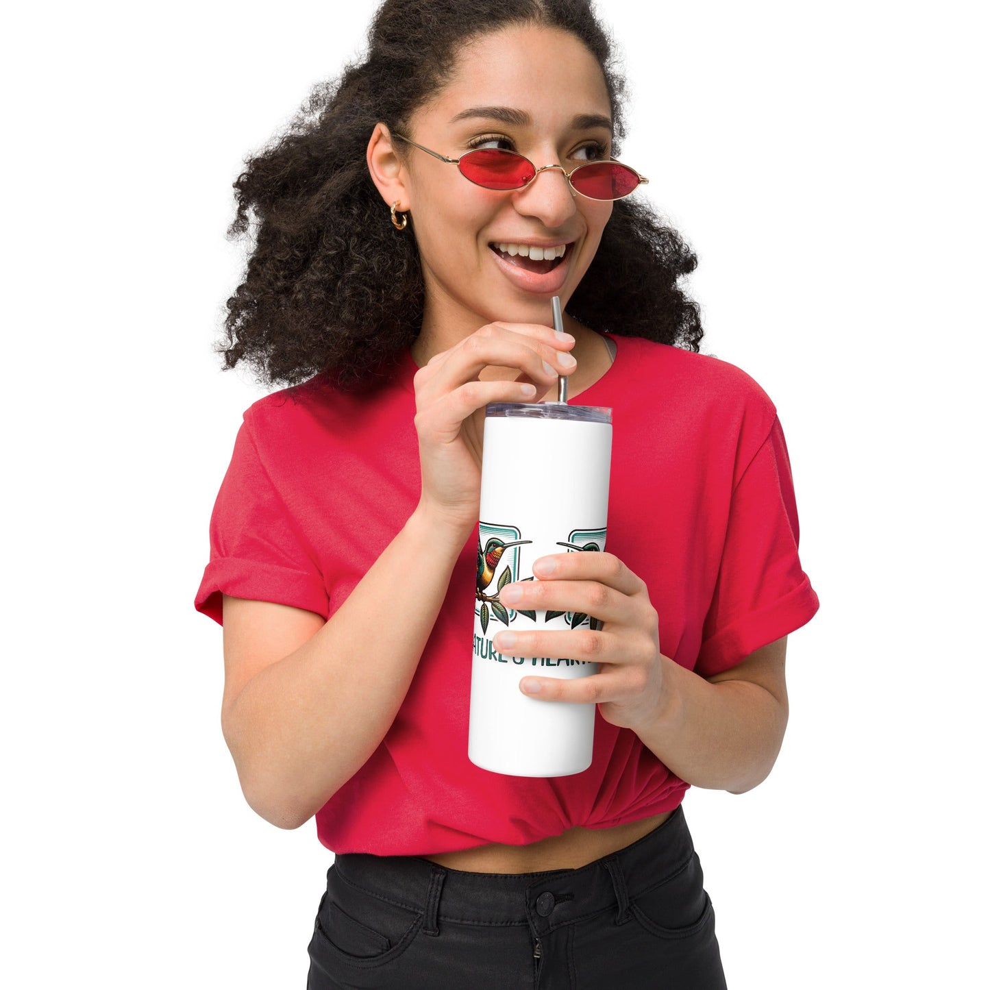 Nature's Heartbeat Stainless Steel Tumbler - Steel Tumbler - Discovery Co.