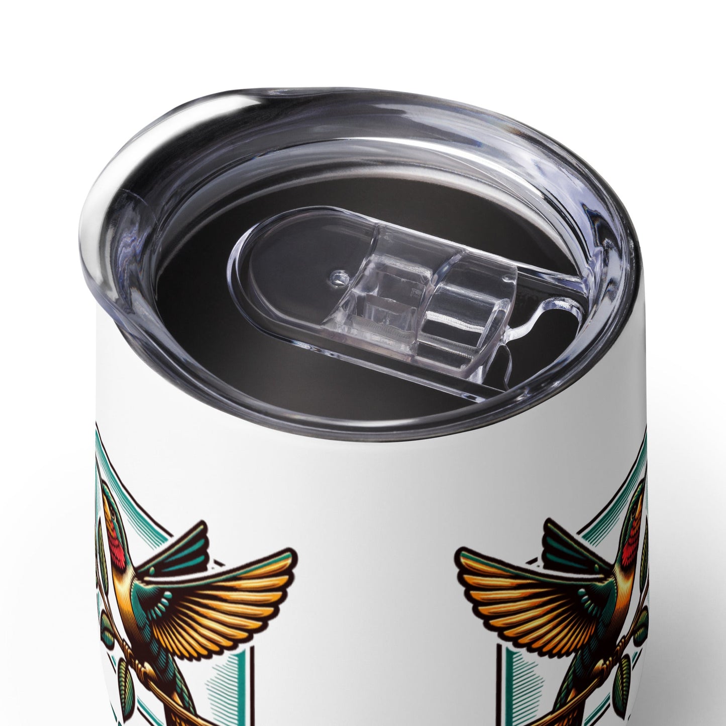 Nature's Heartbeat Stainless Steel Wine Tumbler - Steel Tumbler - Discovery Co.