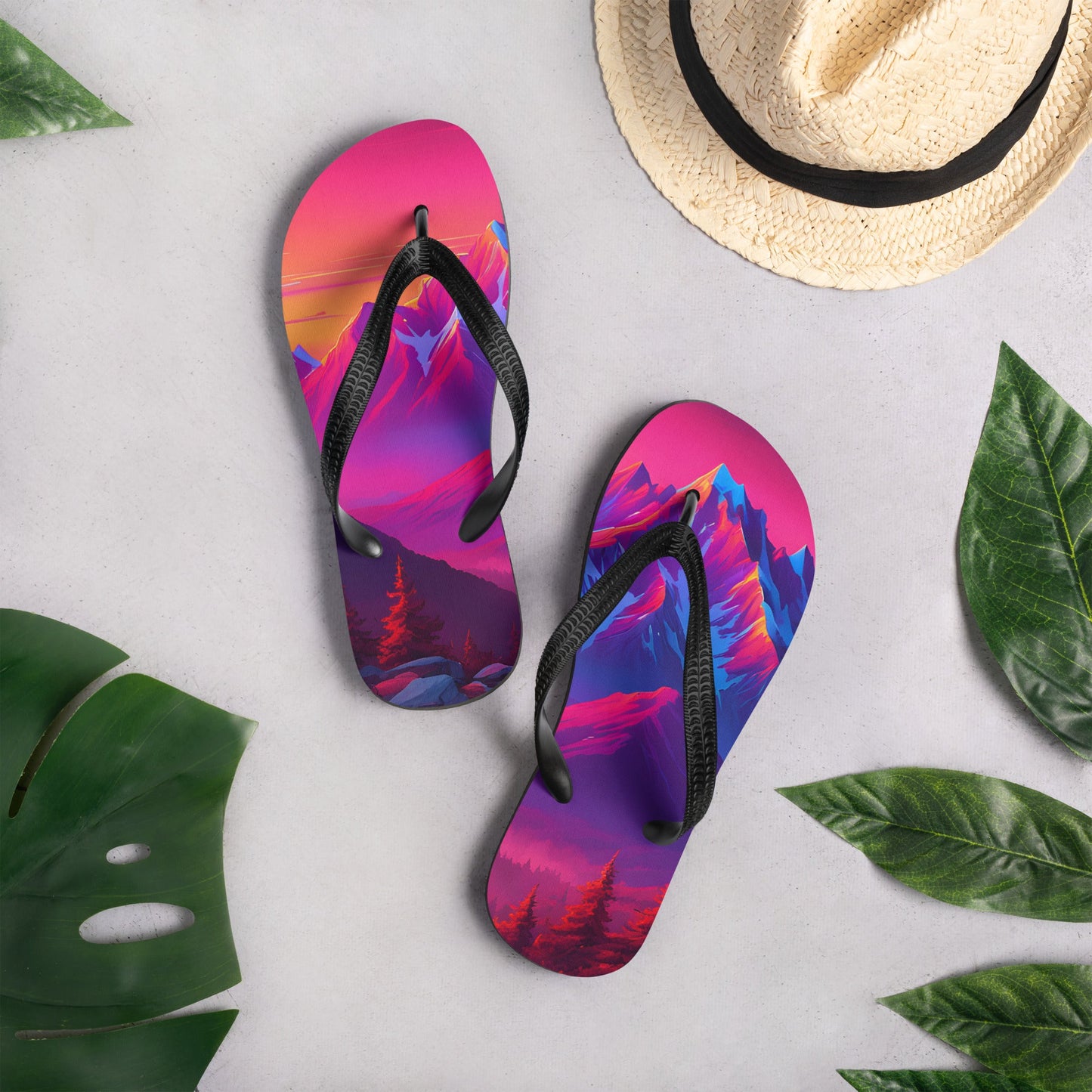 Neon Mountains Flip - Flops - Footwear - Discovery Co.