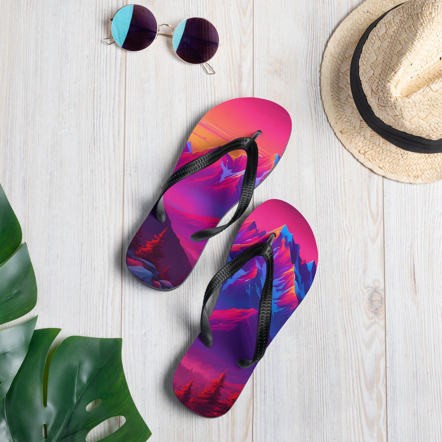 Neon Mountains Flip - Flops - Footwear - Discovery Co.