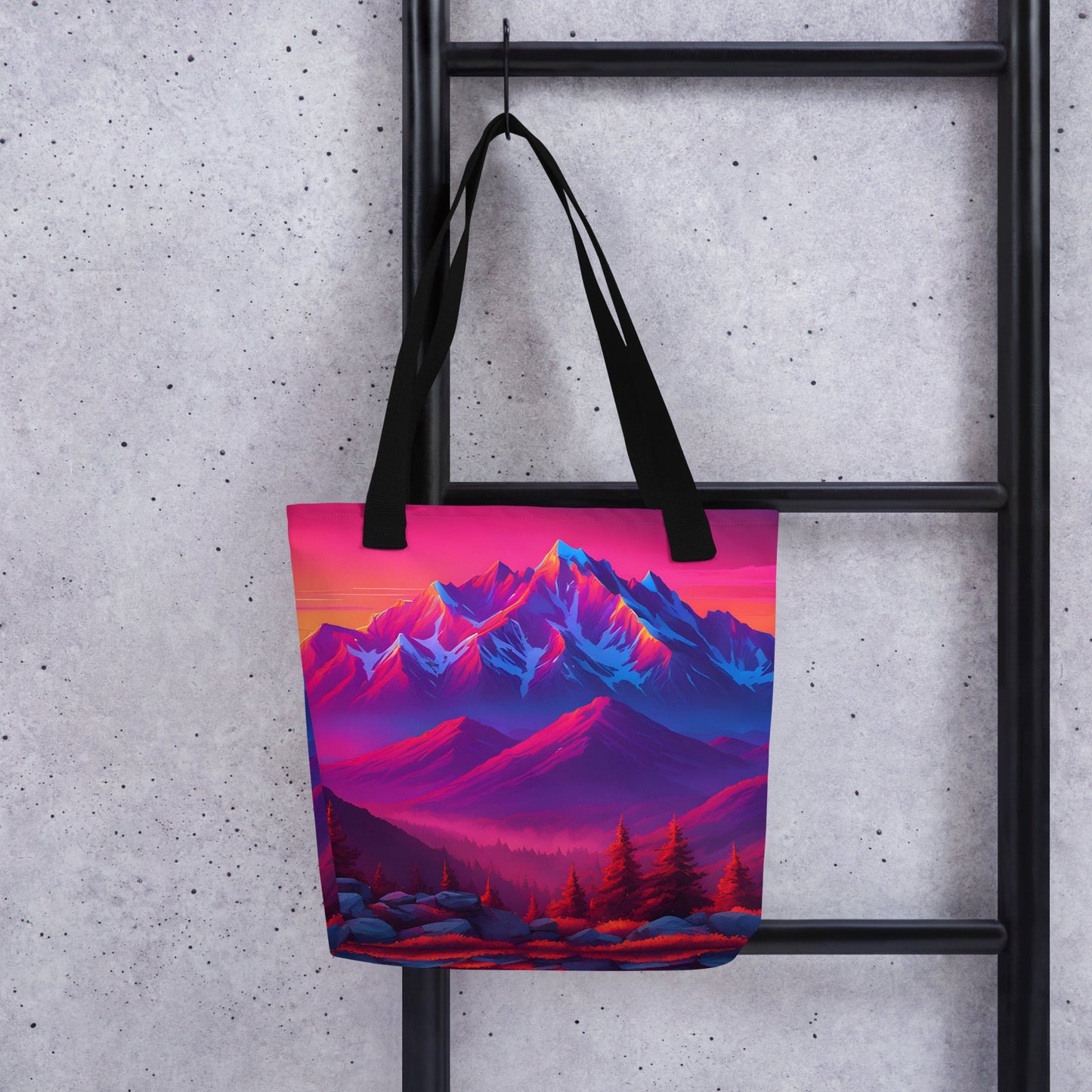 Neon Mountains Tote Bag - Tote Bags - Discovery Co.