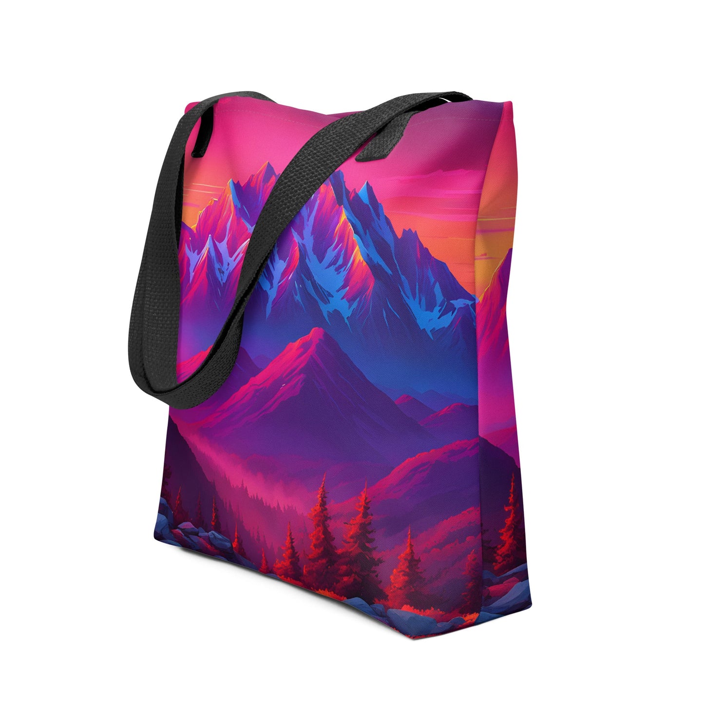 Neon Mountains Tote Bag - Tote Bags - Discovery Co.