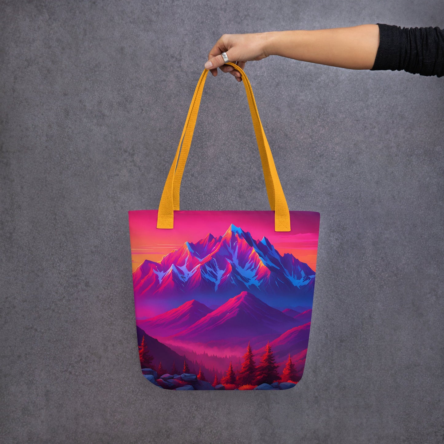 Neon Mountains Tote Bag - Tote Bags - Discovery Co.