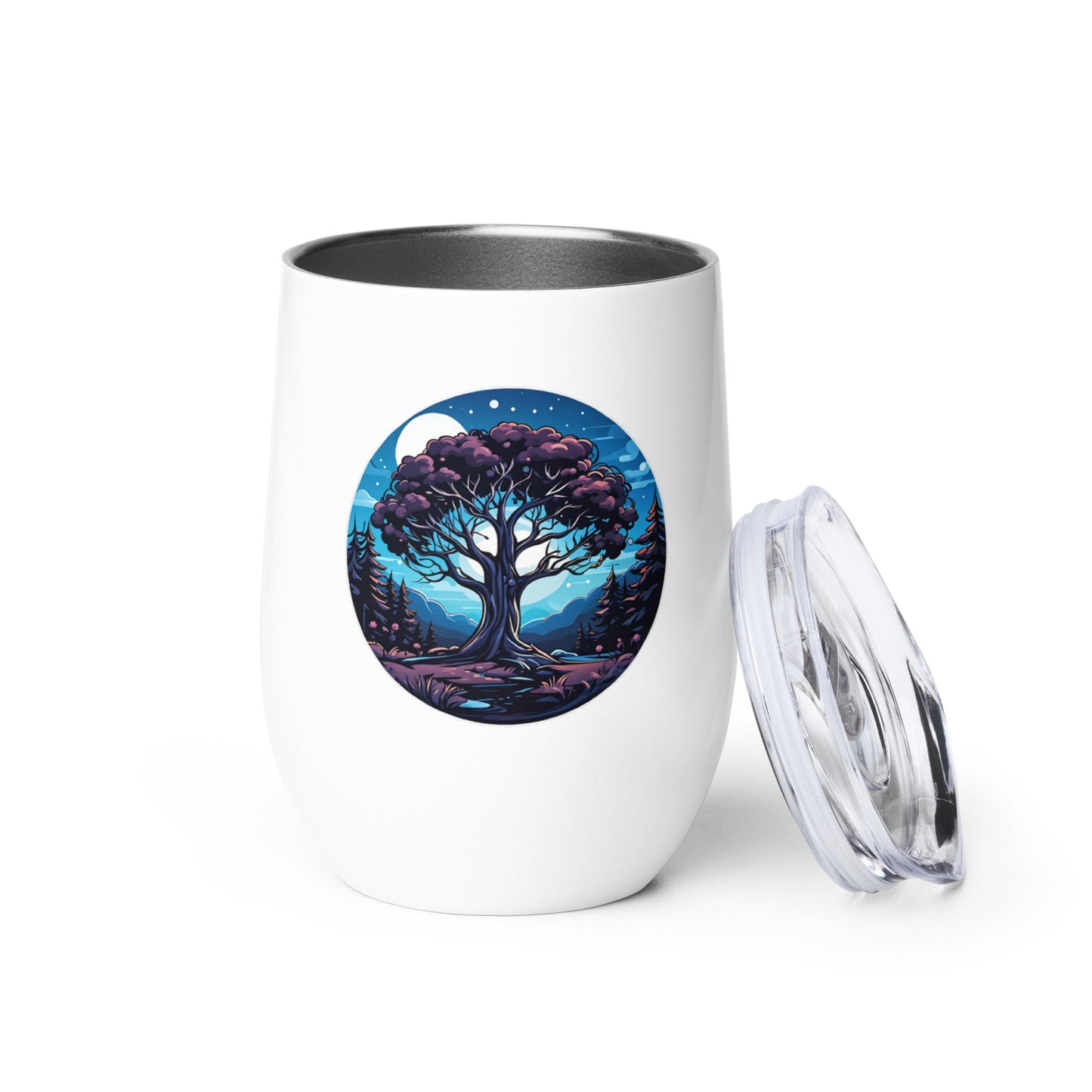 Night Tree Stainless Steel Wine Tumbler - Tumblers - Discovery Co.