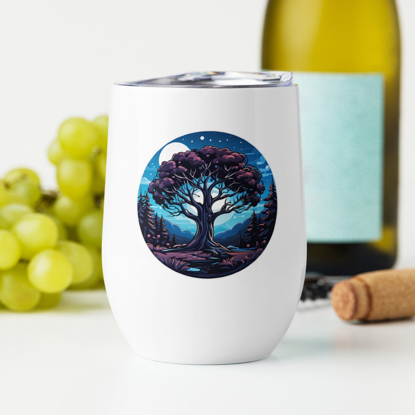 Night Tree Stainless Steel Wine Tumbler - Tumblers - Discovery Co.