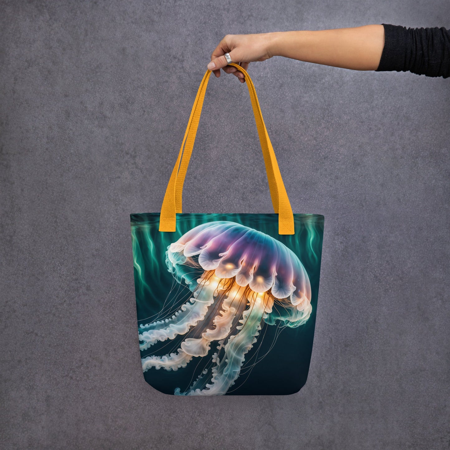 Northern Lights Jellyfish Tote Bag - Tote Bags - Discovery Co.