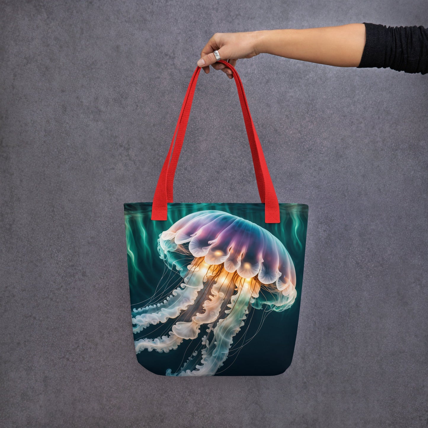 Northern Lights Jellyfish Tote Bag - Tote Bags - Discovery Co.