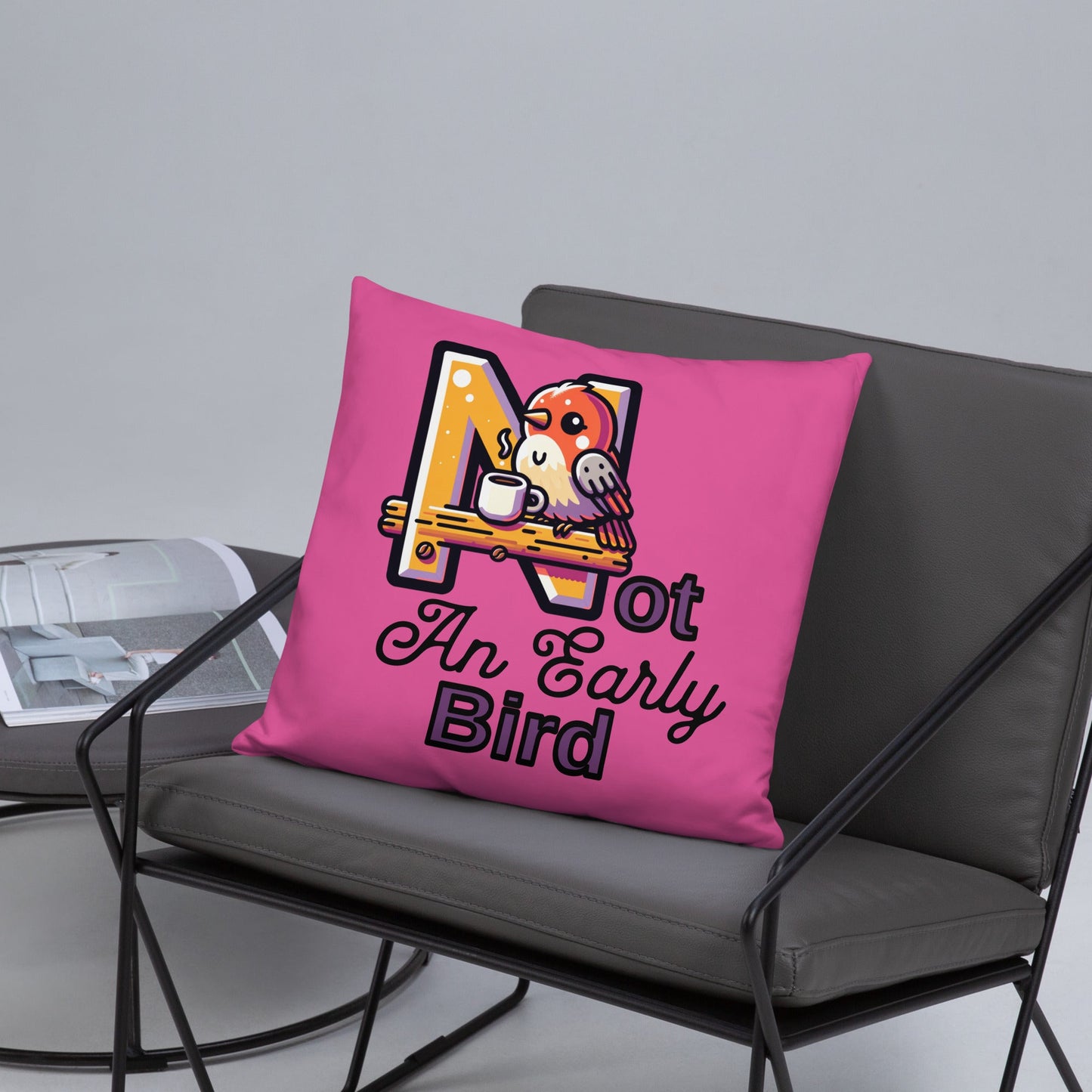Not An Early Bird Basic Pillow - Pillows - Discovery Co.