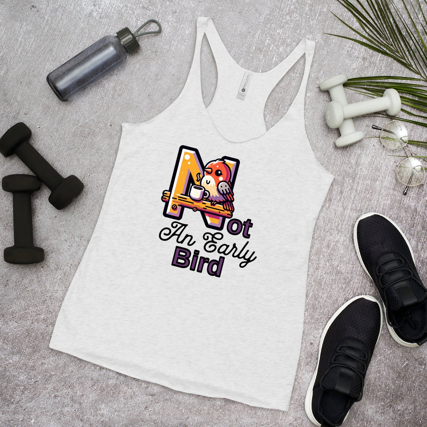 Not An Early Bird Women's Racerback Tank - Women's Shirts - Discovery Co.