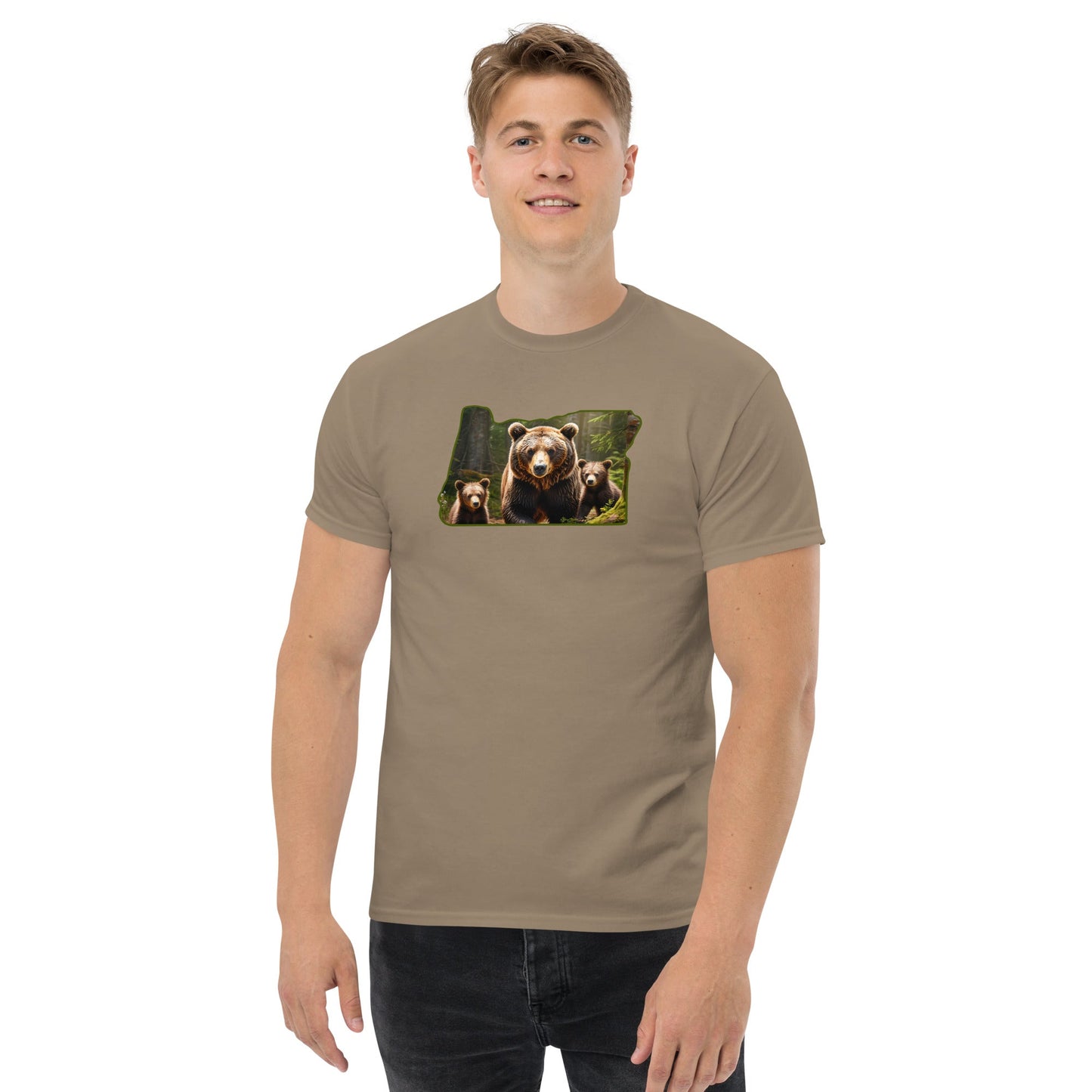Oregon Bear Family Men's (Unisex) Classic Tee - Men's Shirts - Discovery Co.