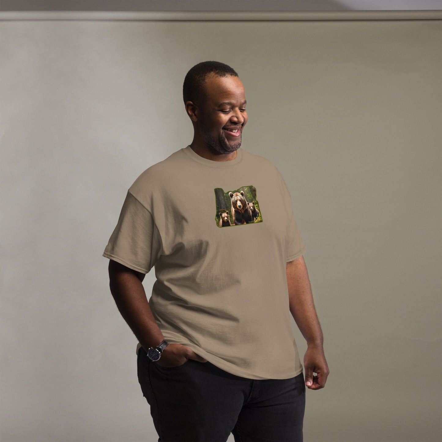 Oregon Bear Family Men's (Unisex) Classic Tee - Men's Shirts - Discovery Co.