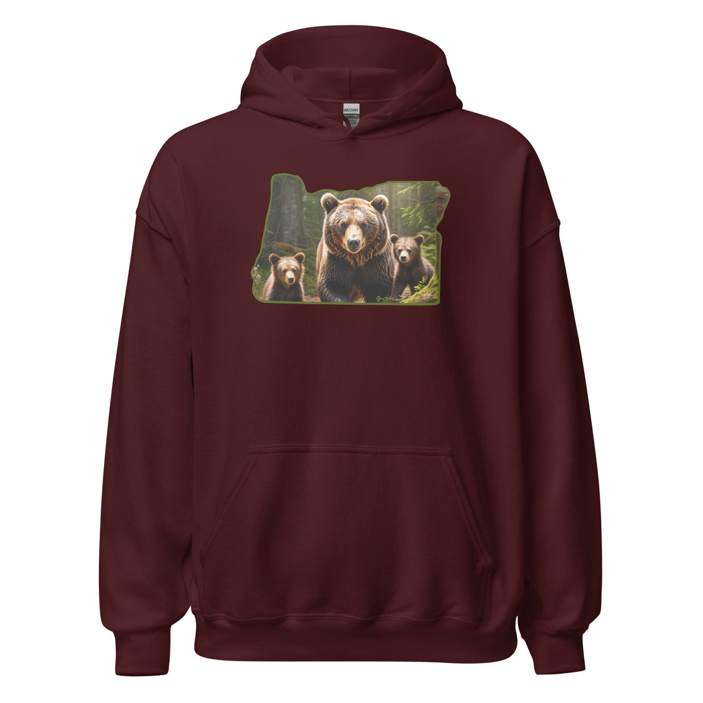 Oregon Bear Family Men's (Unisex) Hoodie - Hoodies - Discovery Co.