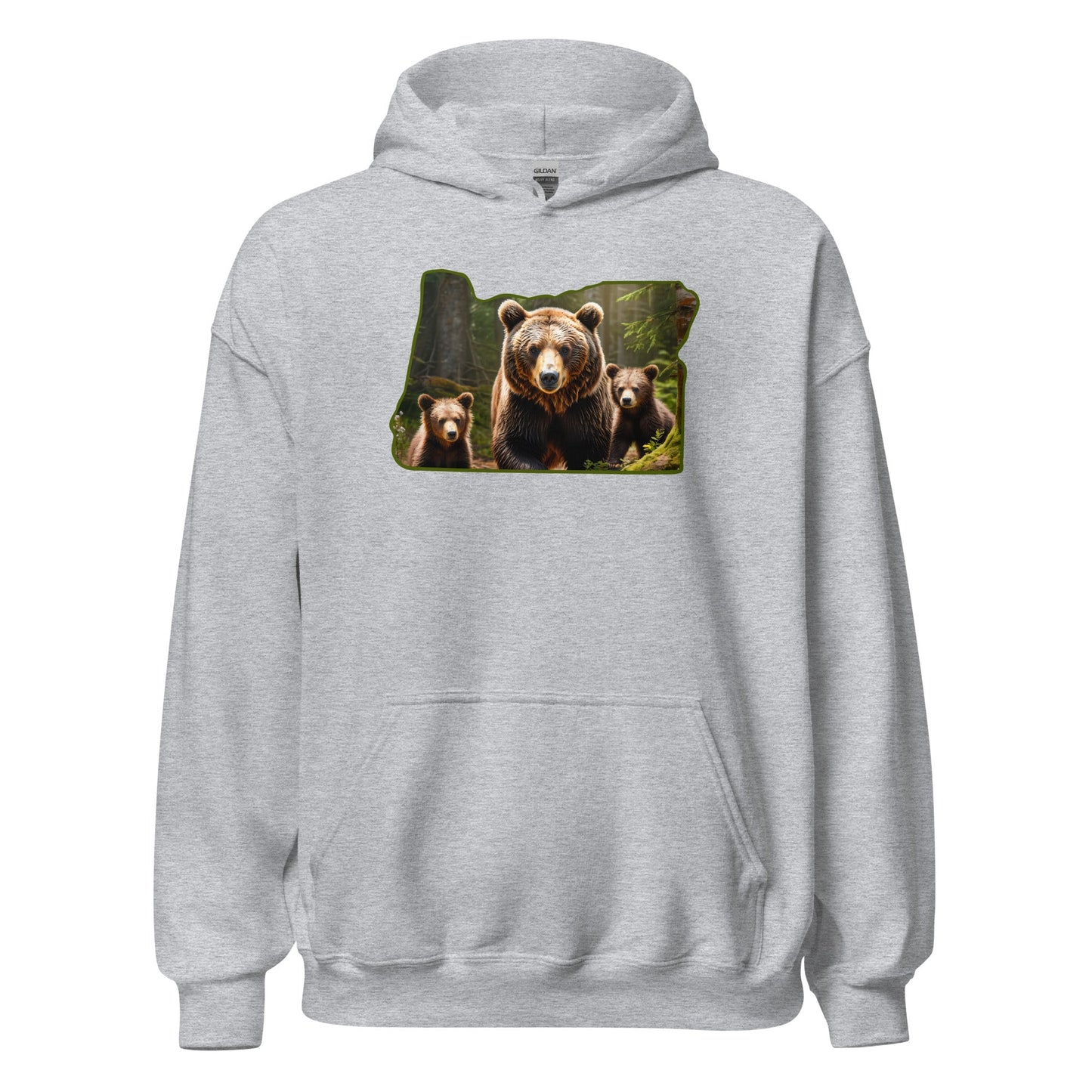 Oregon Bear Family Men's (Unisex) Hoodie - Hoodies - Discovery Co.