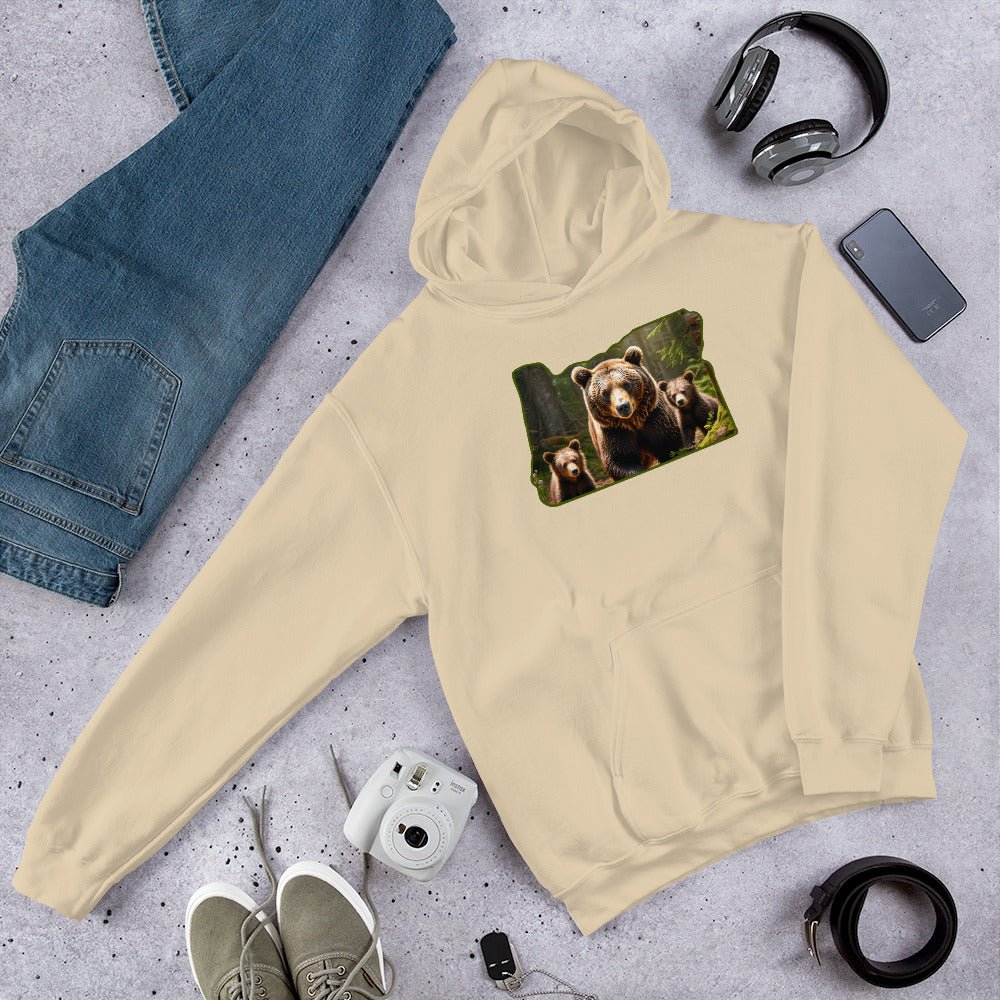 Oregon Bear Family Men's (Unisex) Hoodie - Hoodies - Discovery Co.