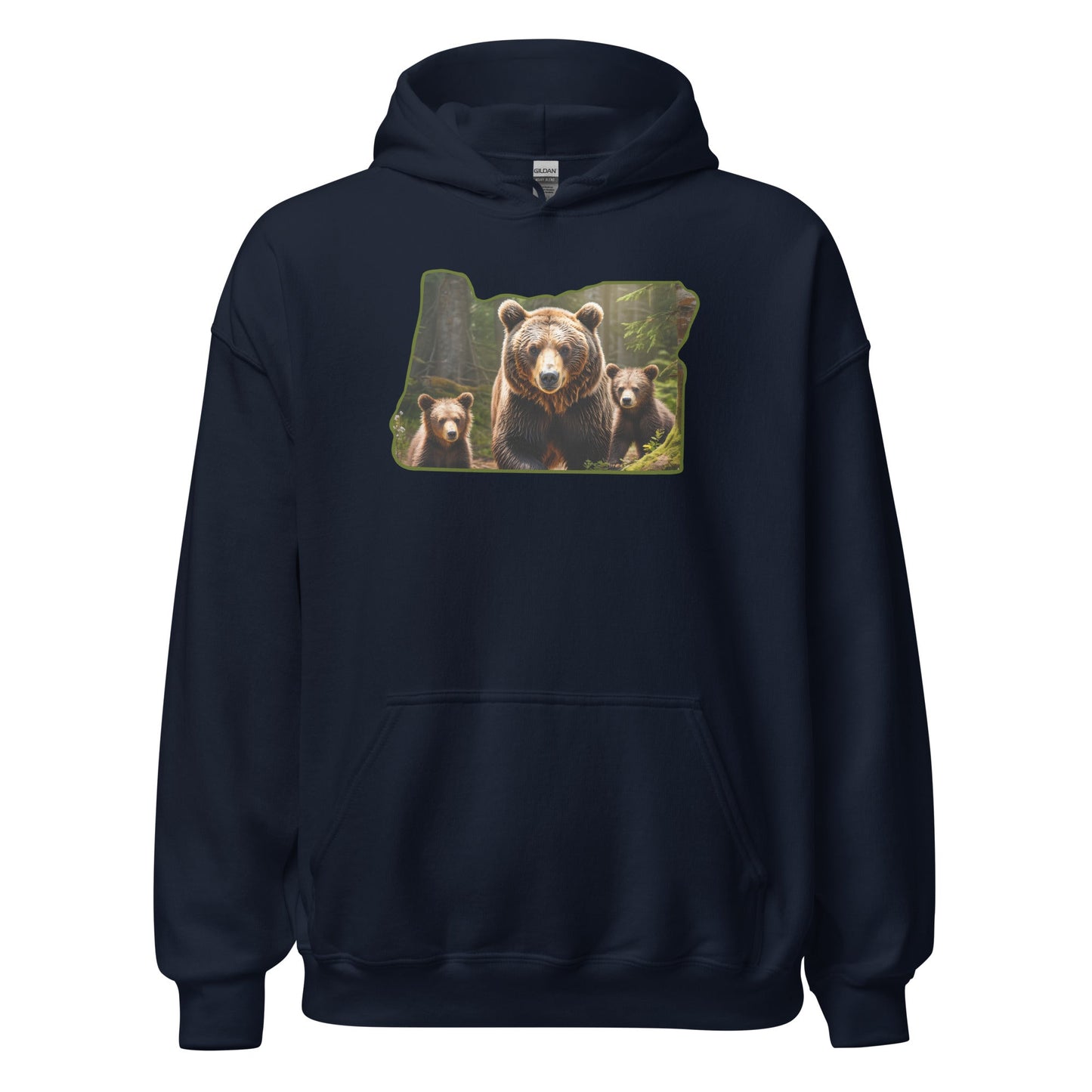 Oregon Bear Family Men's (Unisex) Hoodie - Hoodies - Discovery Co.