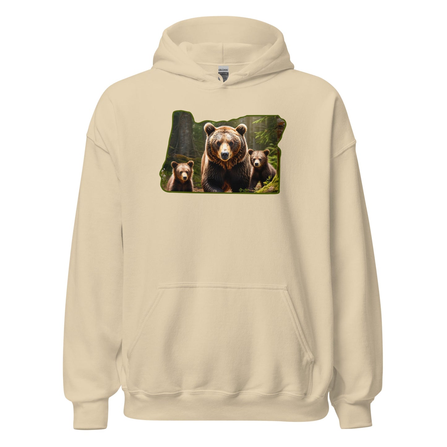 Oregon Bear Family Men's (Unisex) Hoodie - Hoodies - Discovery Co.
