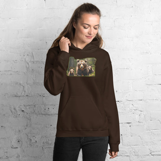 Oregon Bear Family Women's (Unisex) Hoodie - Hoodies - Discovery Co.