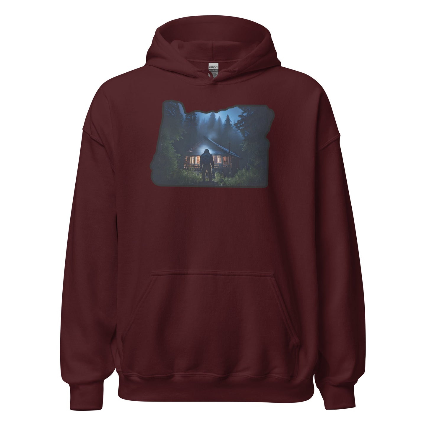 Oregon Bigfoot Visits Men's (Unisex) Hoodie - Hoodies - Discovery Co.