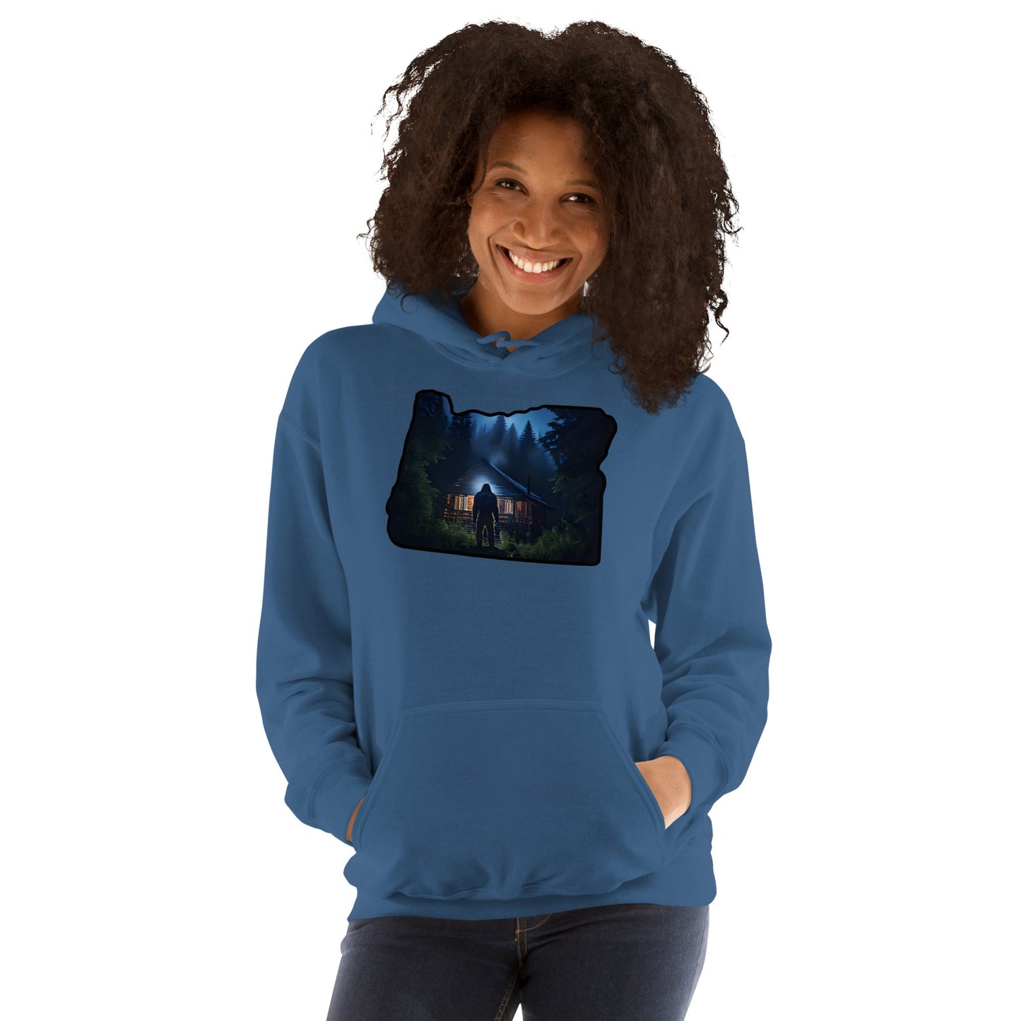 Oregon Bigfoot Visits Women's (Unisex) Hoodie - Hoodies - Discovery Co.