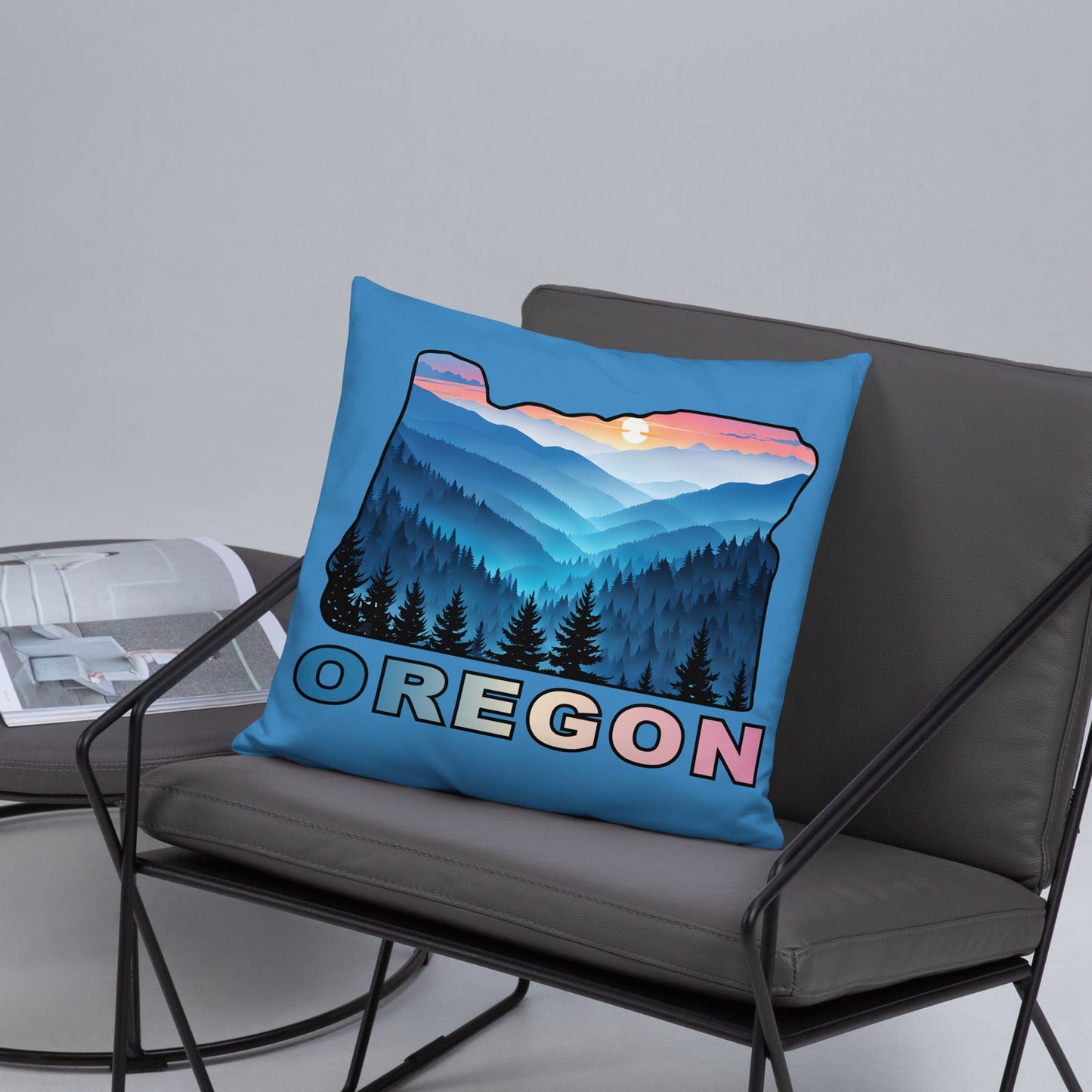Oregon Blue Mountains II Basic Pillow - Pillows - Discovery Co.