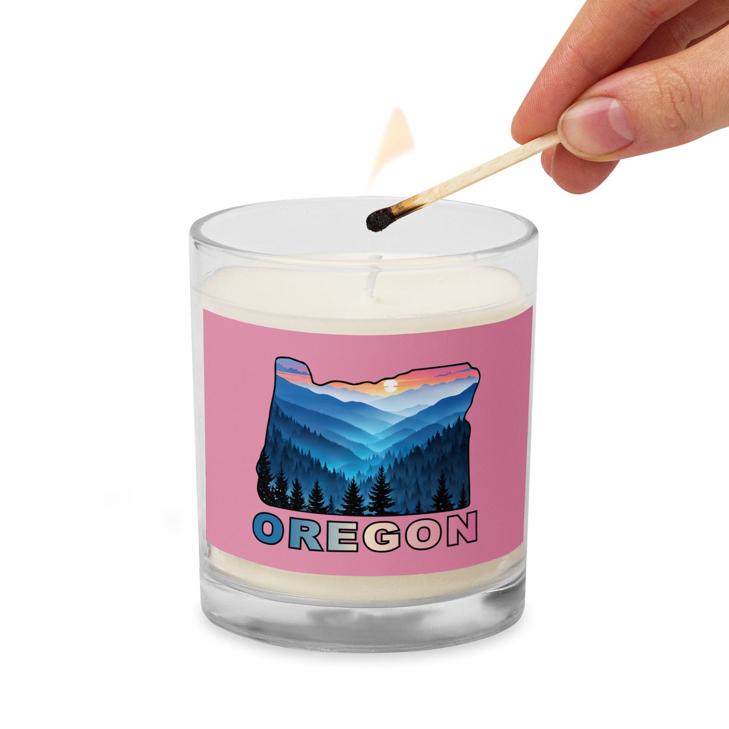 Oregon Blue Mountains II Glass Jar Soy Wax Candle - Candles - Discovery Co.